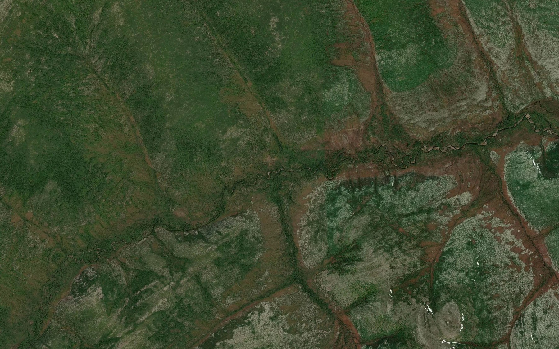 Satellite map of the Borya