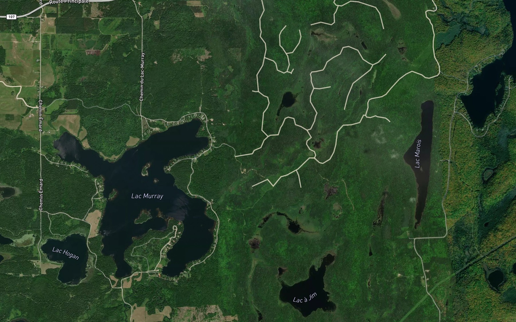 Satellite map of the Baie chez Julien