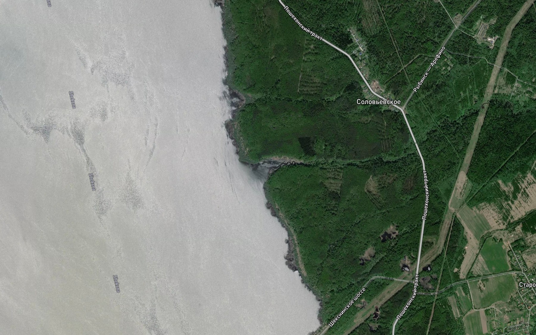 Satellite map of the Kharenets