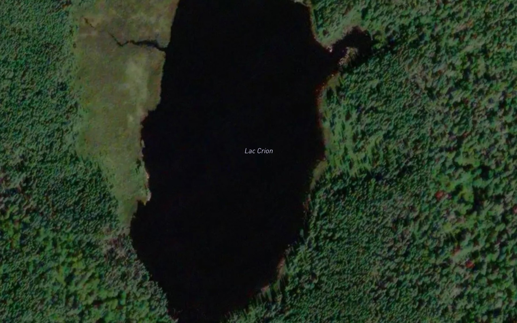 Satellite map of the Lac Crion