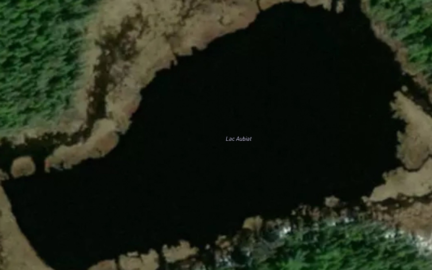 Satellite map of the Lac Aubiat