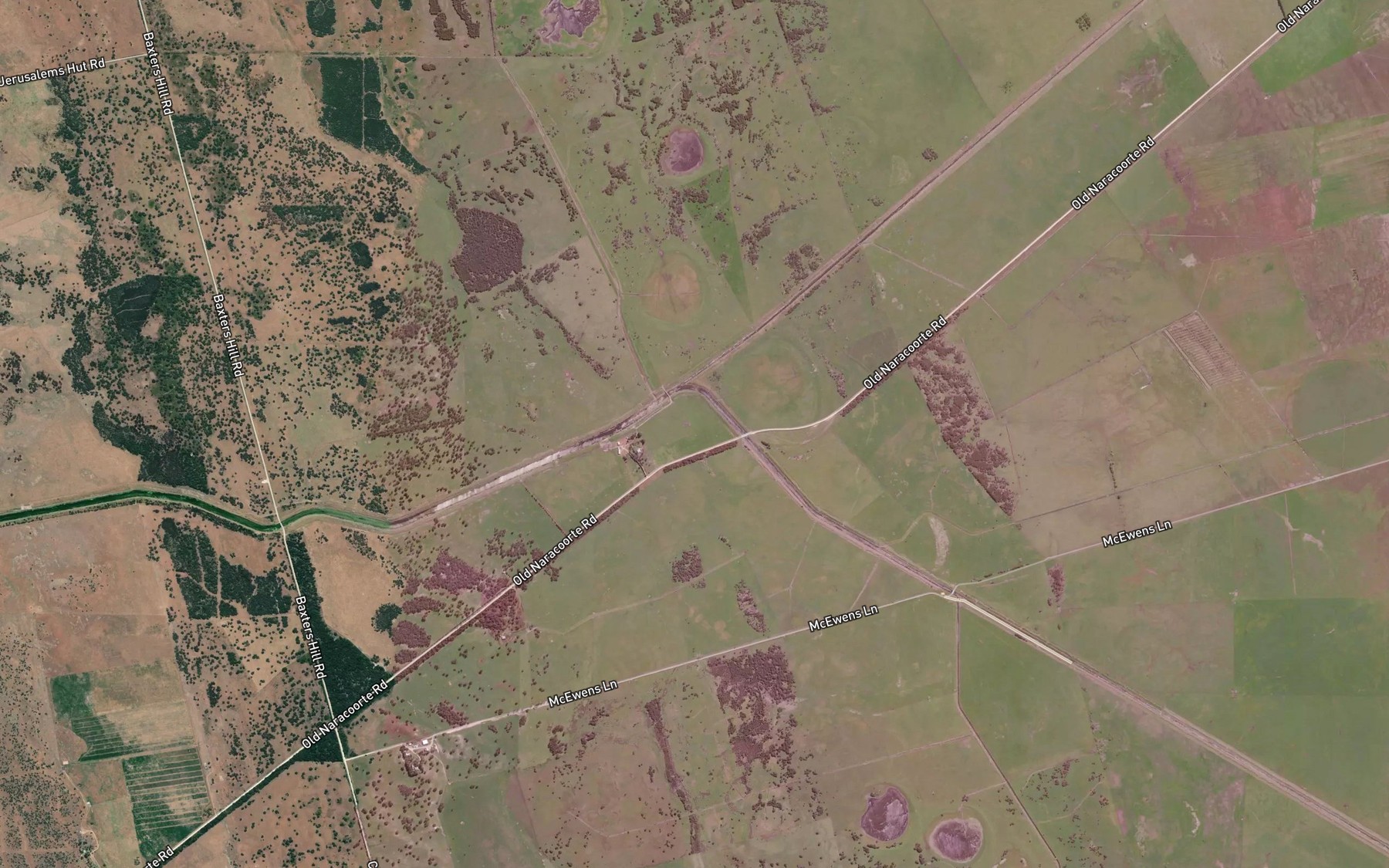 Satellite map of the Wilmot Drain