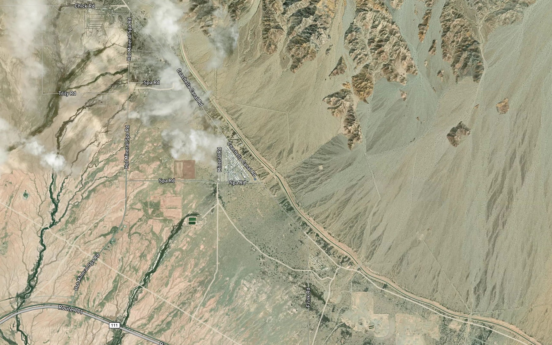 Satellite map of the Siphon Eighteen