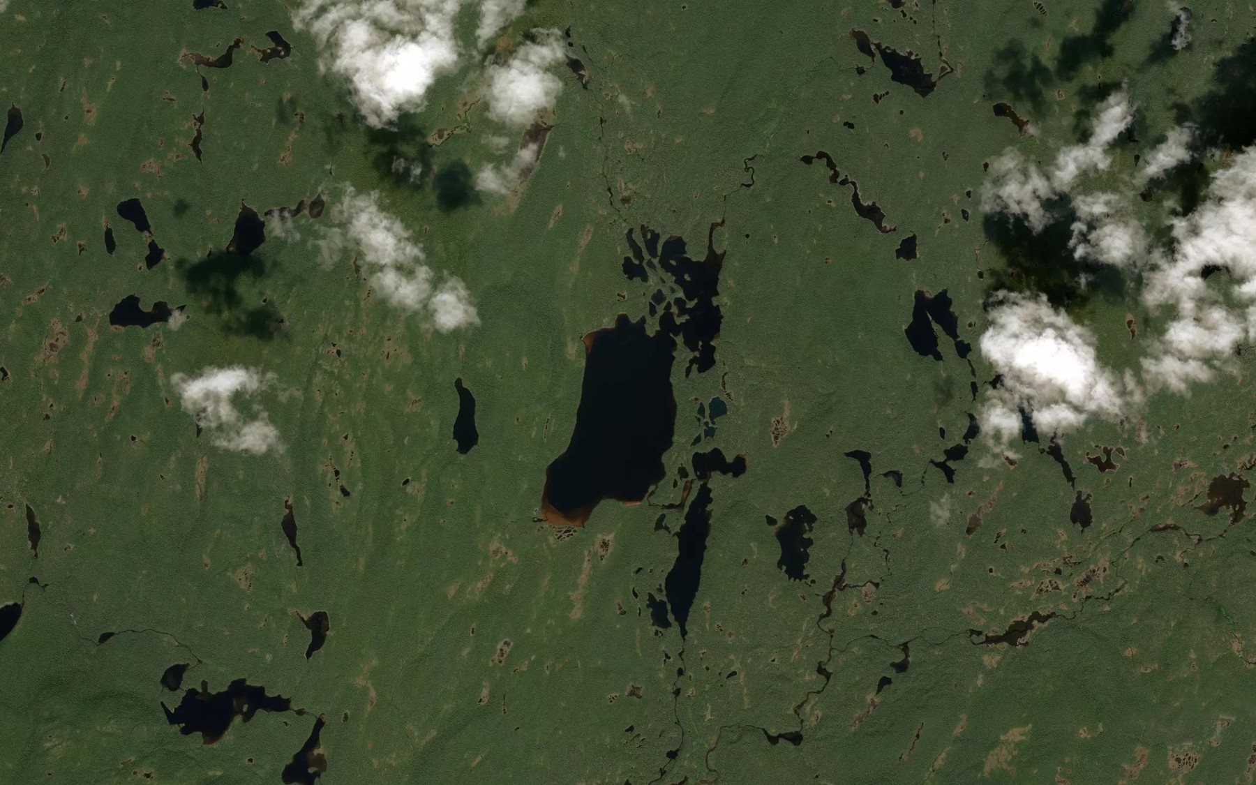 Satellite map of the Lac Rivon