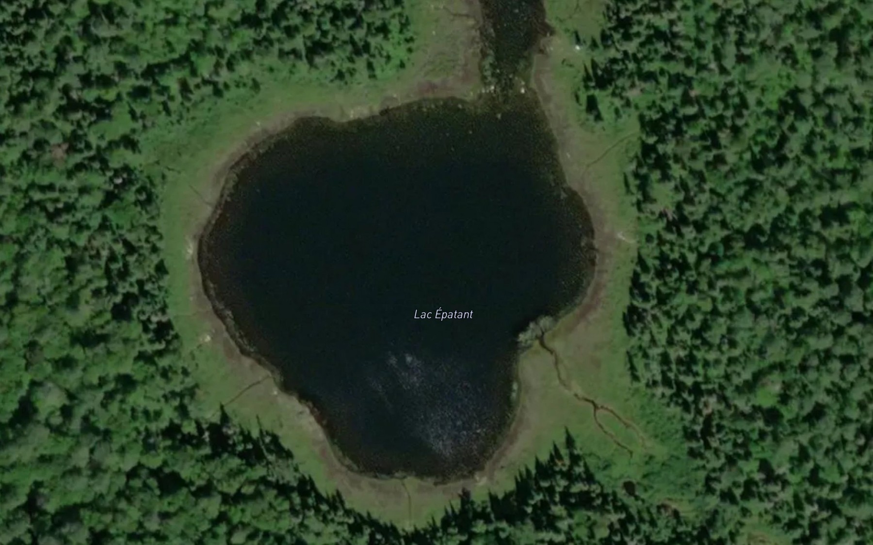 Satellite map of the Lac Epatant