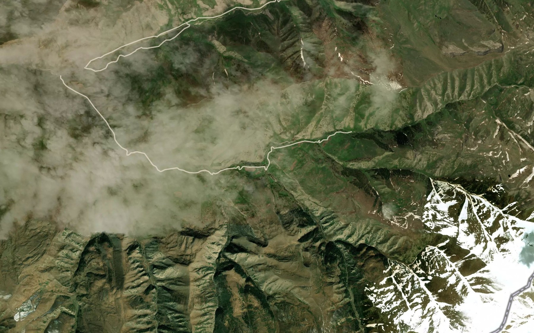 Satellite map of the Talgy