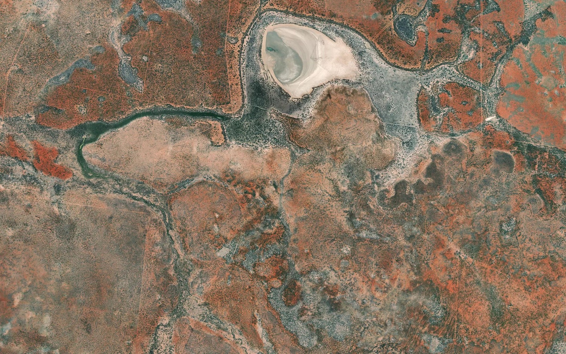 Satellite map of the Sache Creek