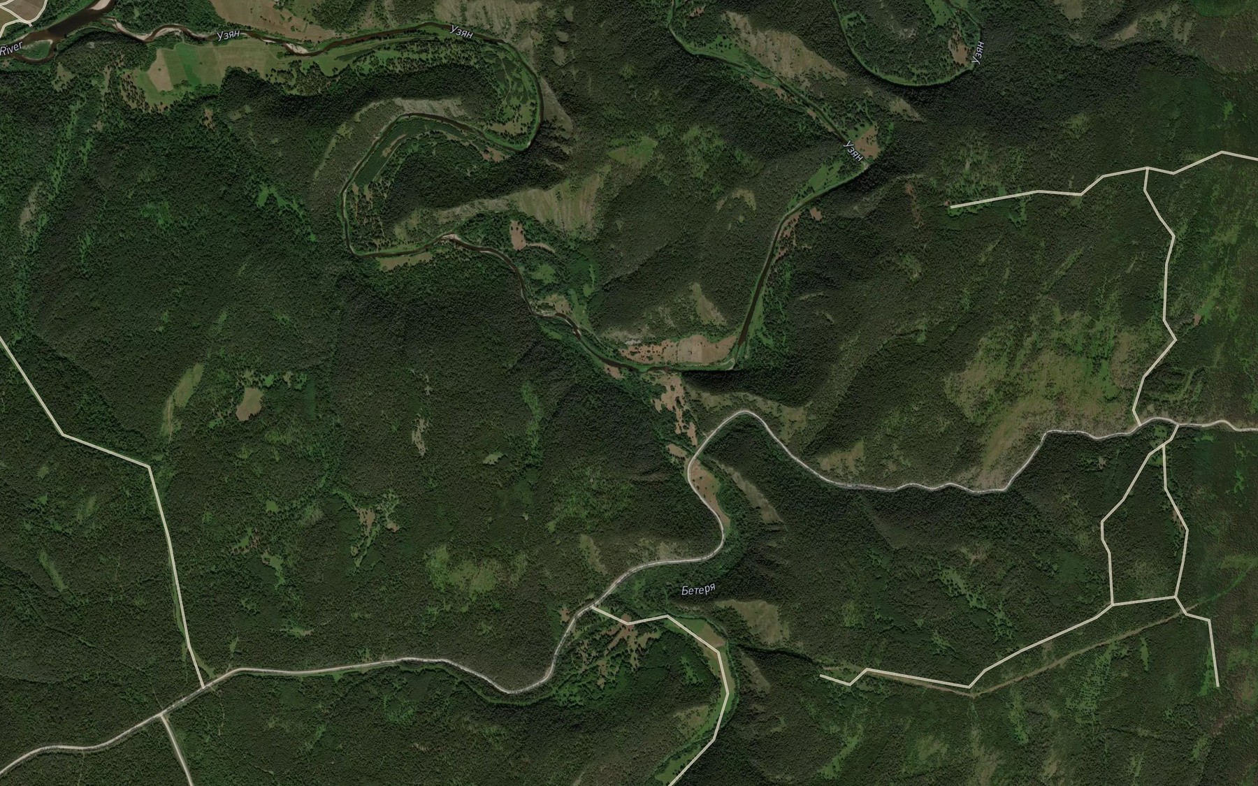 Satellite map of the Beterya