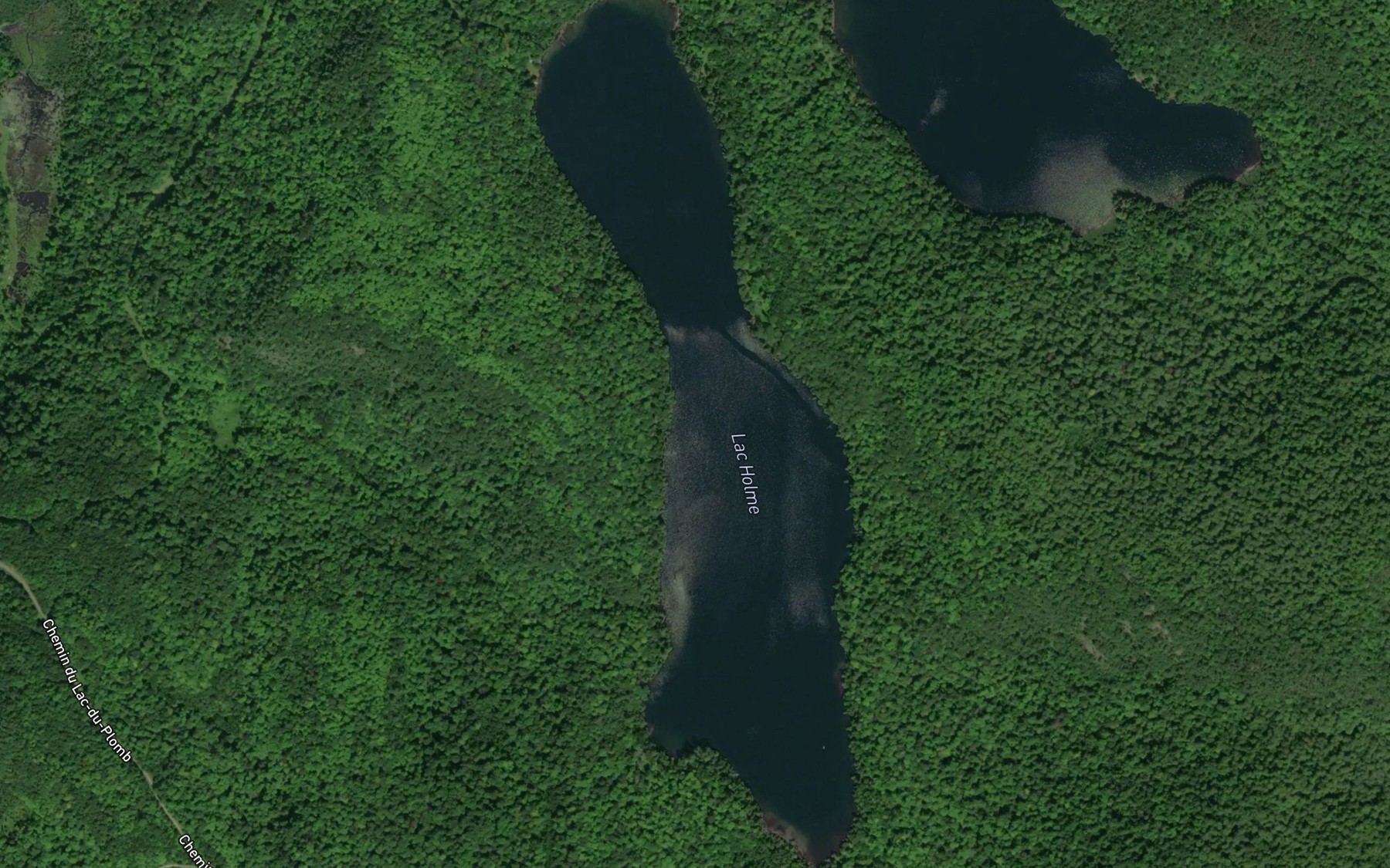 Satellite map of the Lac Holme