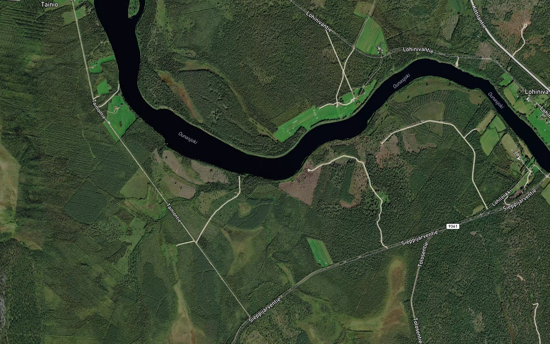 Satellite map of the Pimianrannanmukka