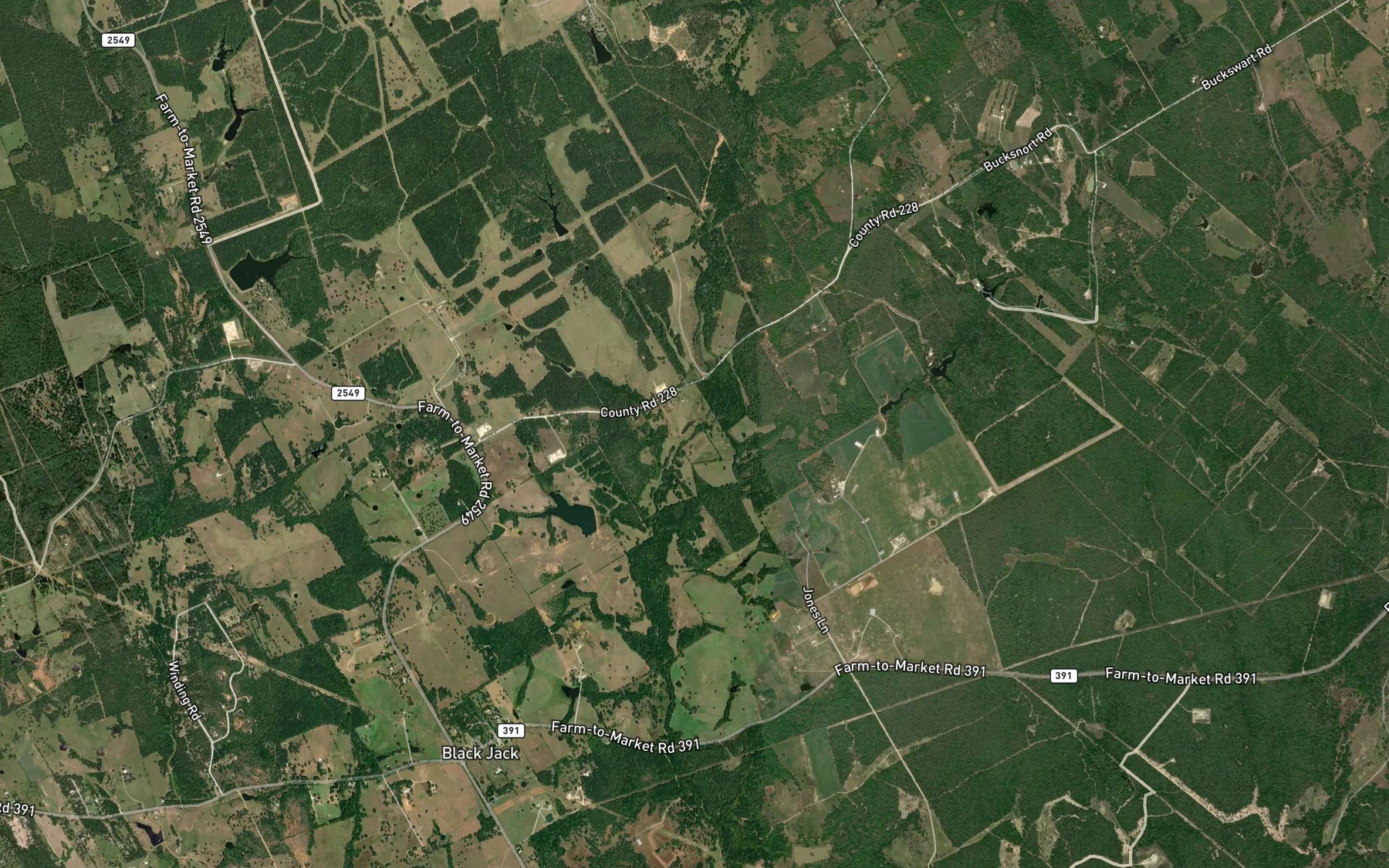 Satellite map of the Knox Branch