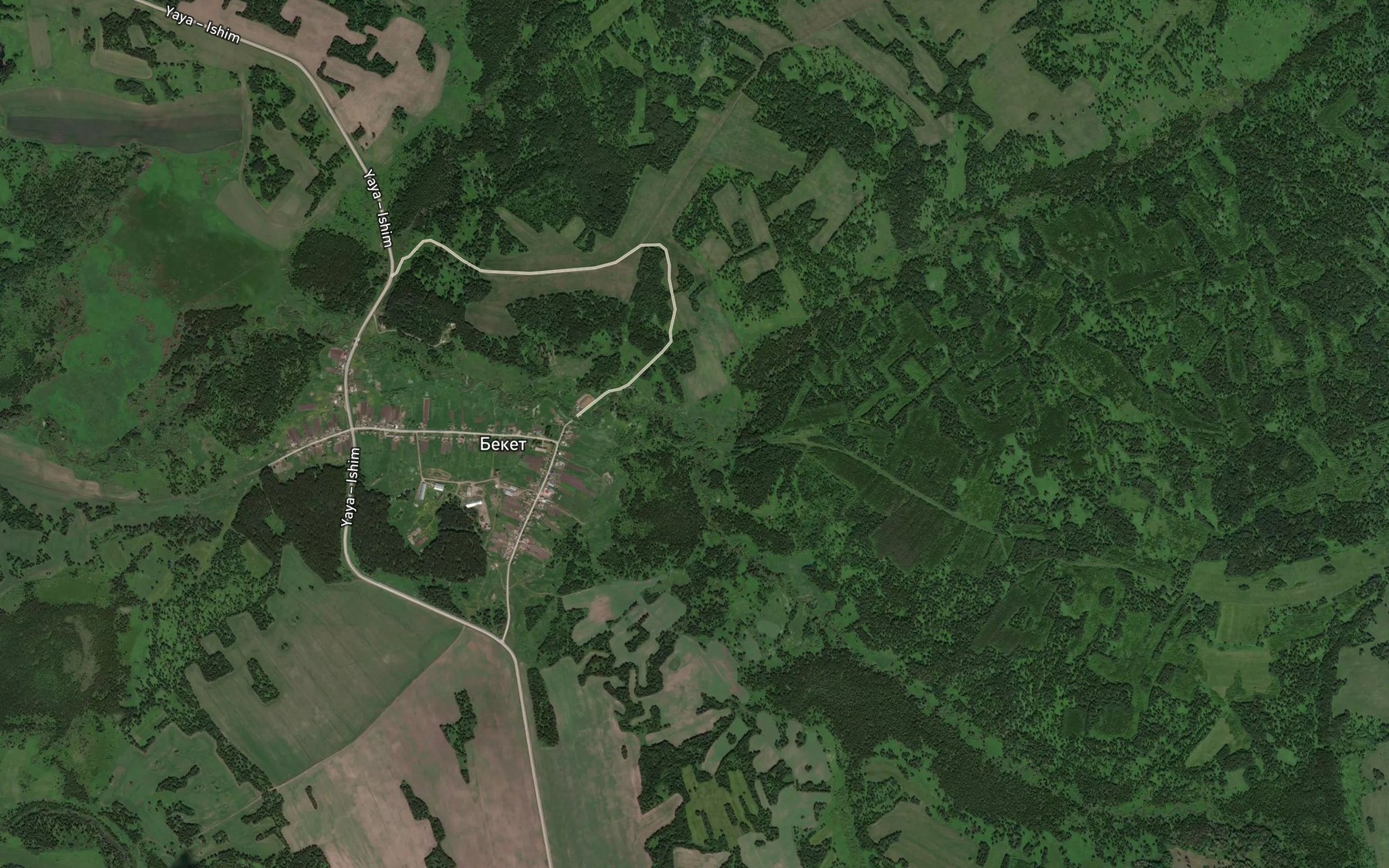 Satellite map of the Makarov