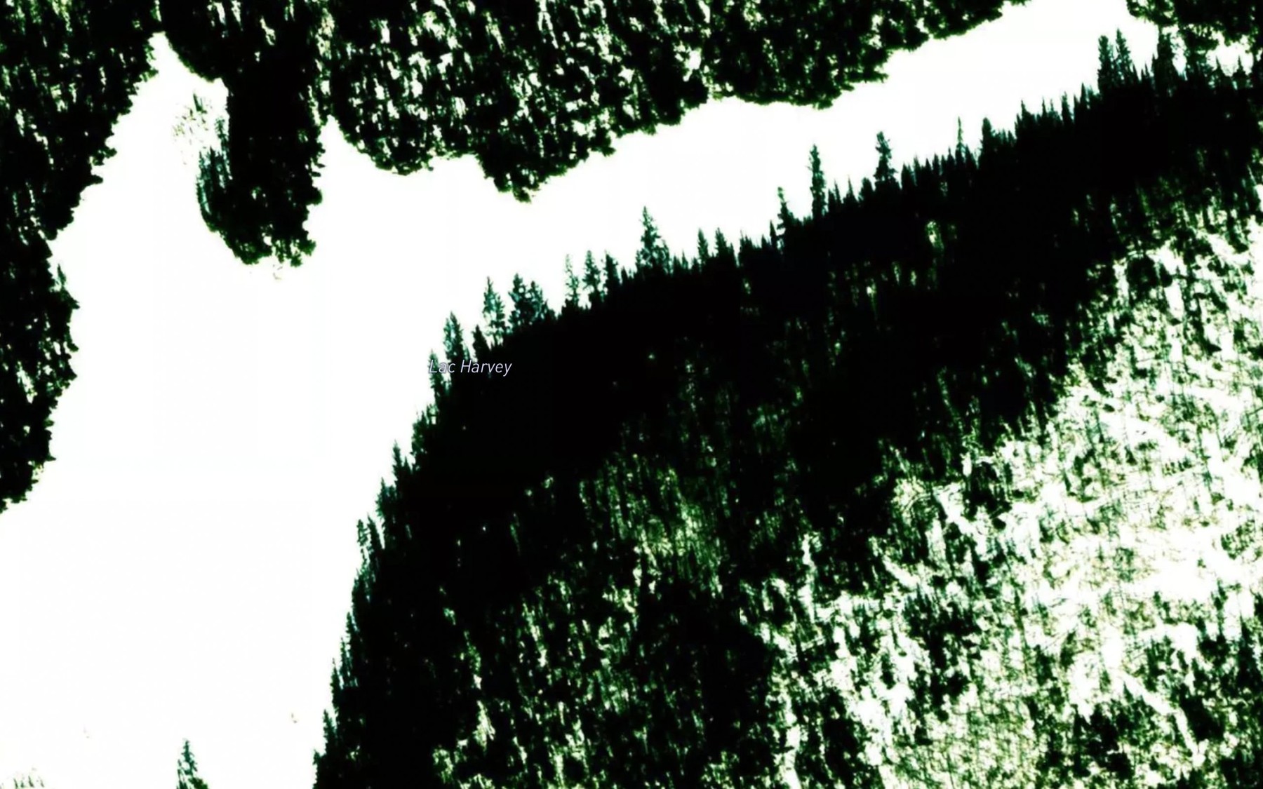 Satellite map of the Lac Harvey