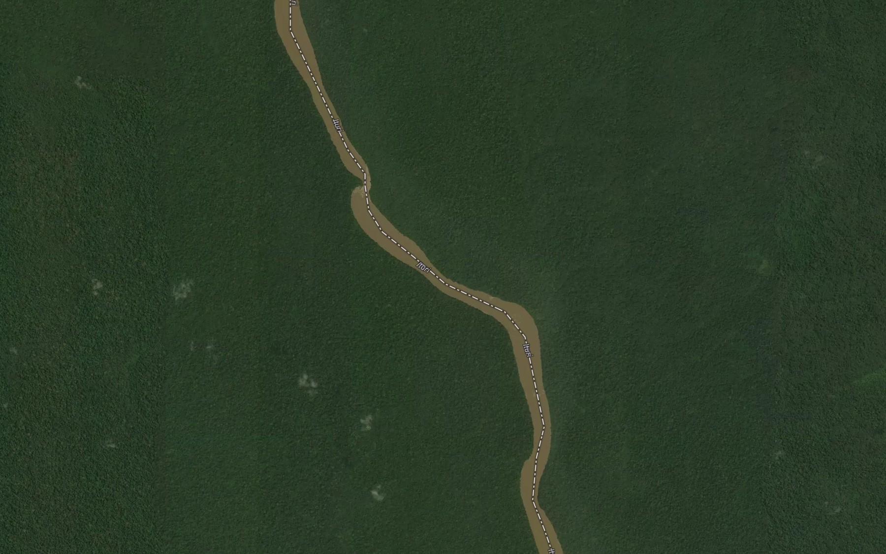 Satellite map of the Abato