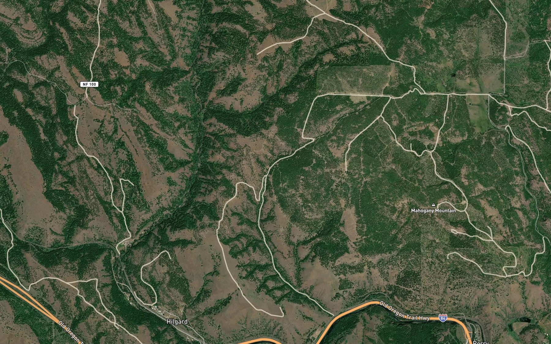 Satellite map of the Mouse Spring