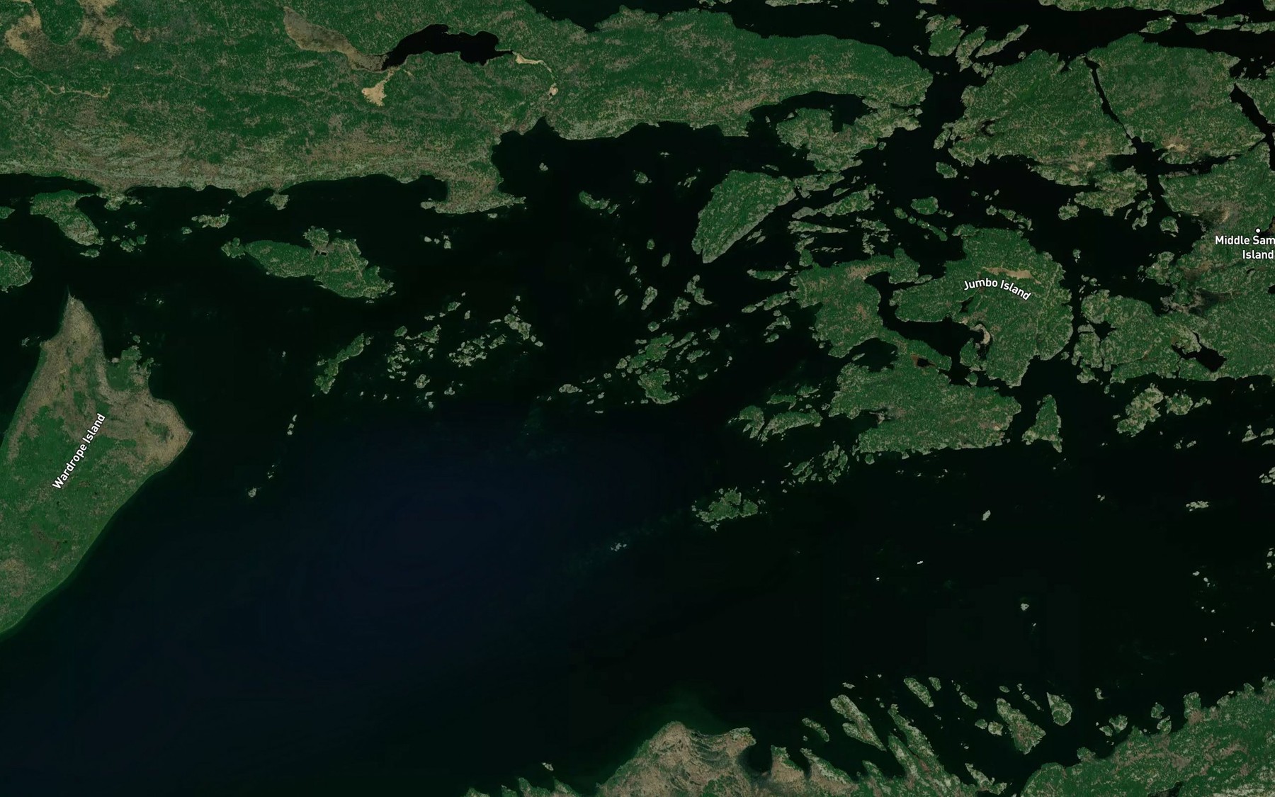 Satellite map of the Old Channel