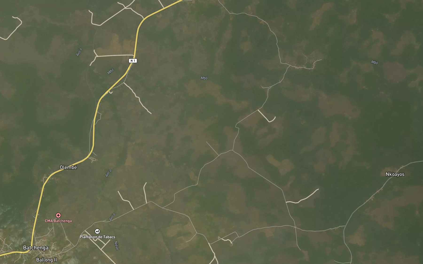 Satellite map of the Mbo
