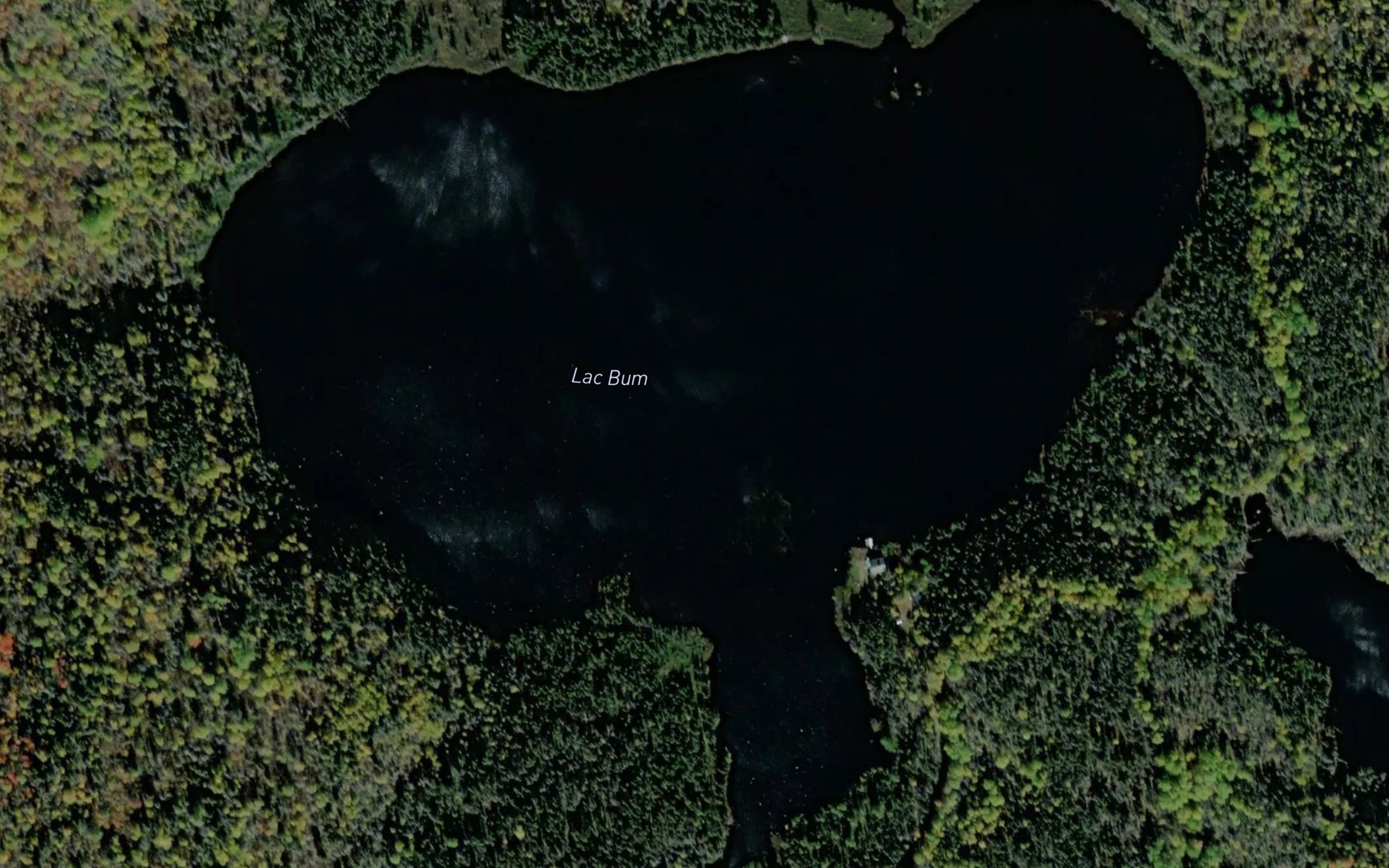 Satellite map of the Lac Bum