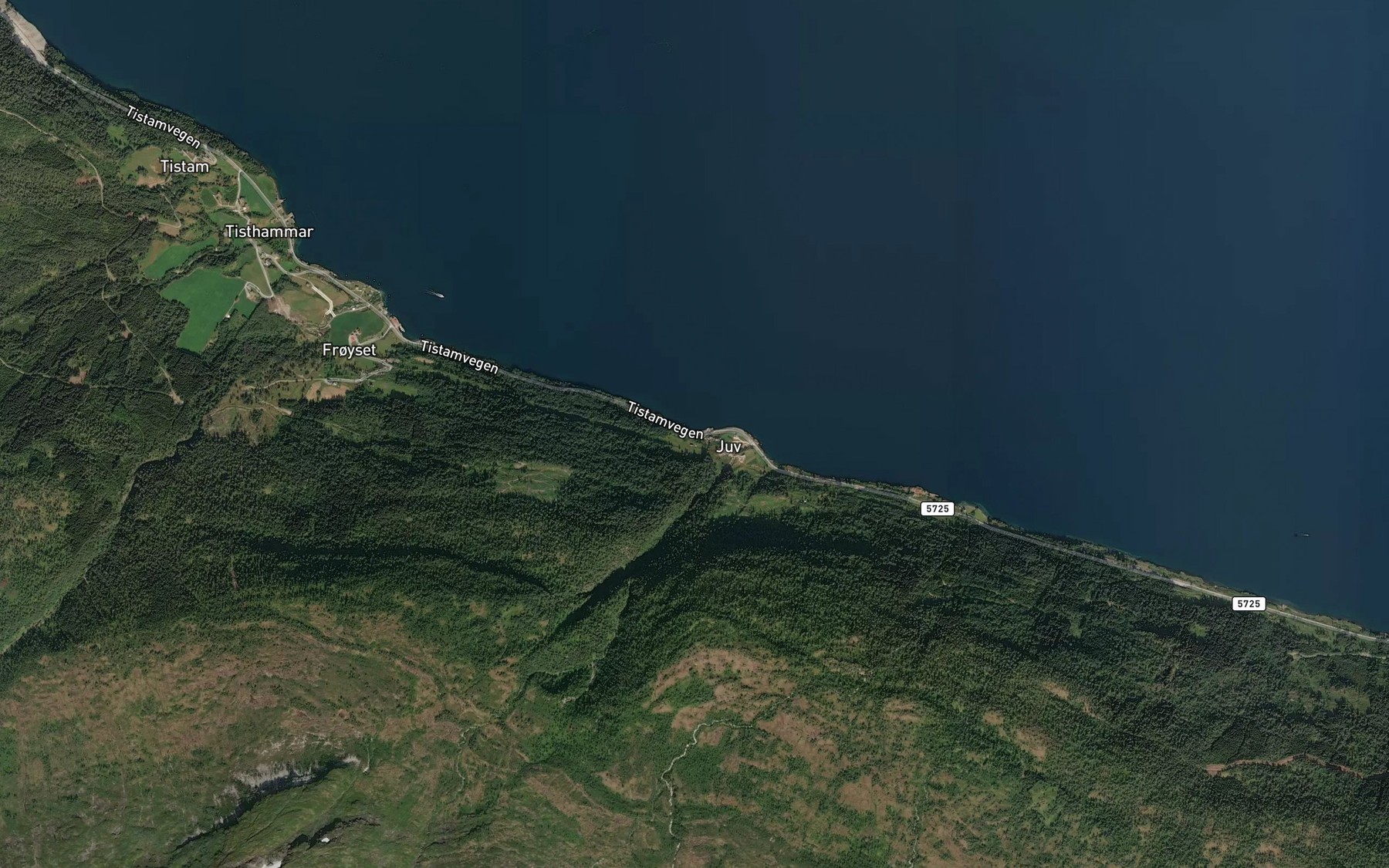 Satellite map of the Gjuvsvika