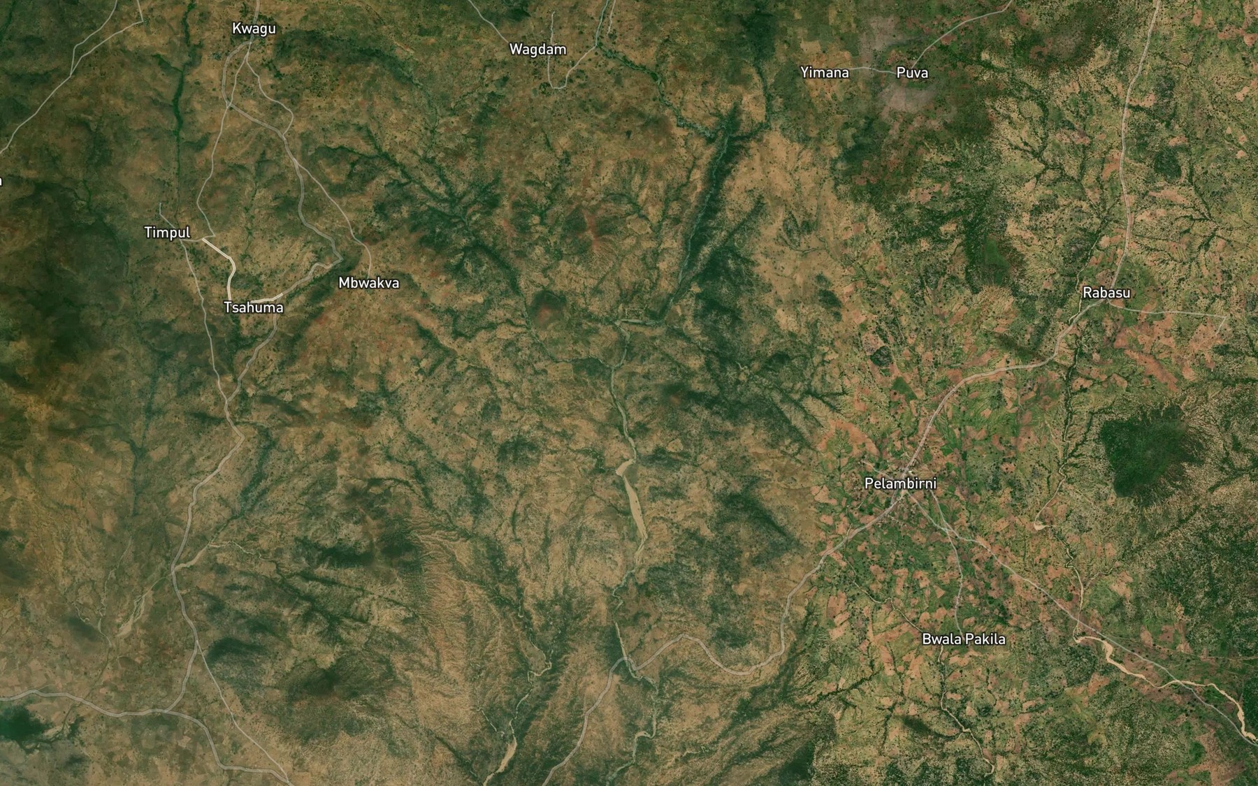 Satellite map of the River Javela