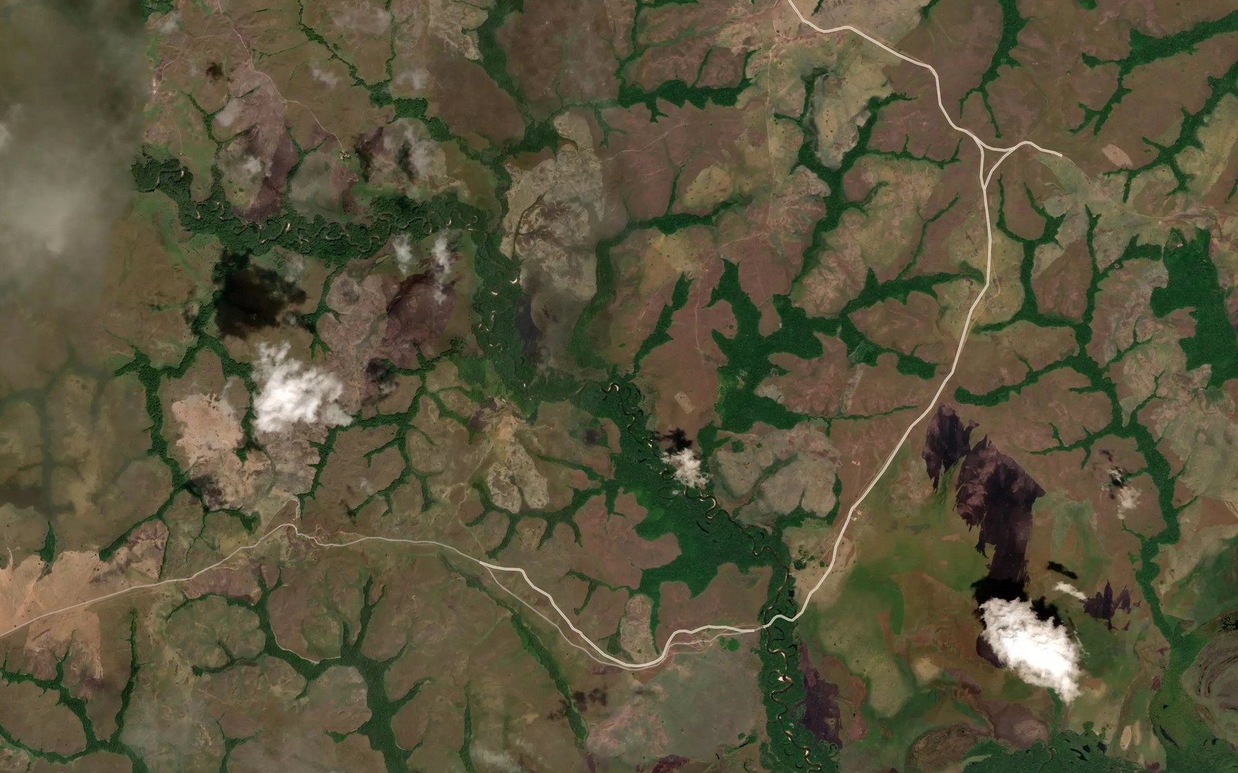 Satellite map of the Cano Guacamayas