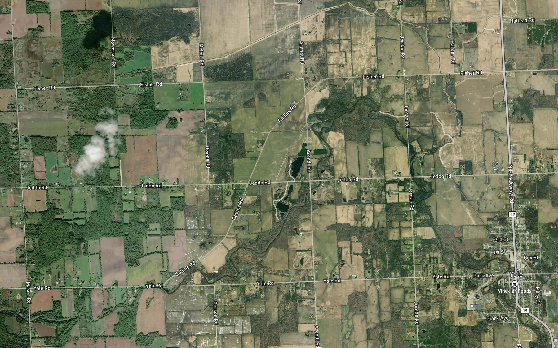 Satellite map of the Ohmer Drain