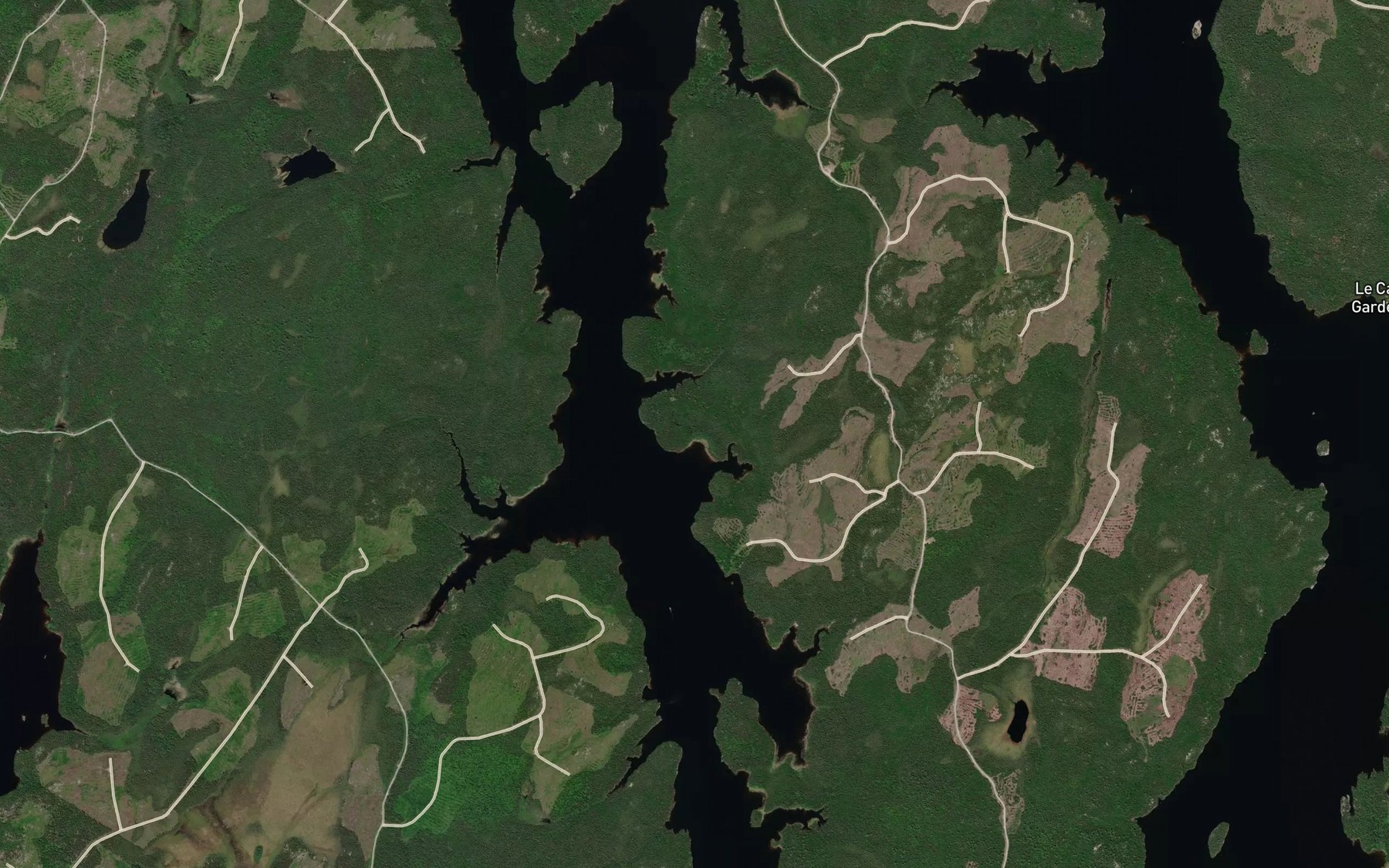 Satellite map of the Baie Laurier