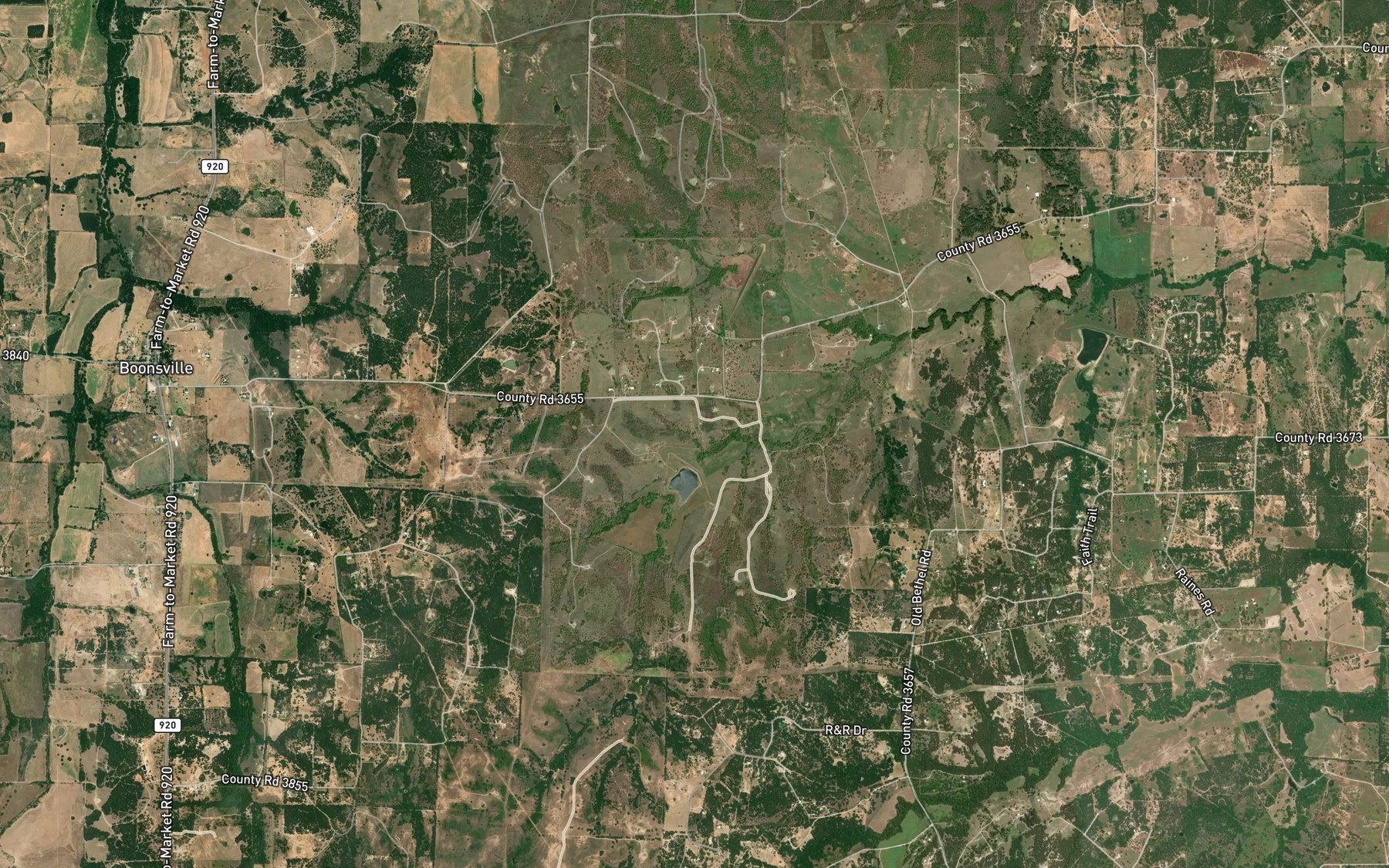 Satellite map of the Soil Conservation Service Site 12 Reservoir