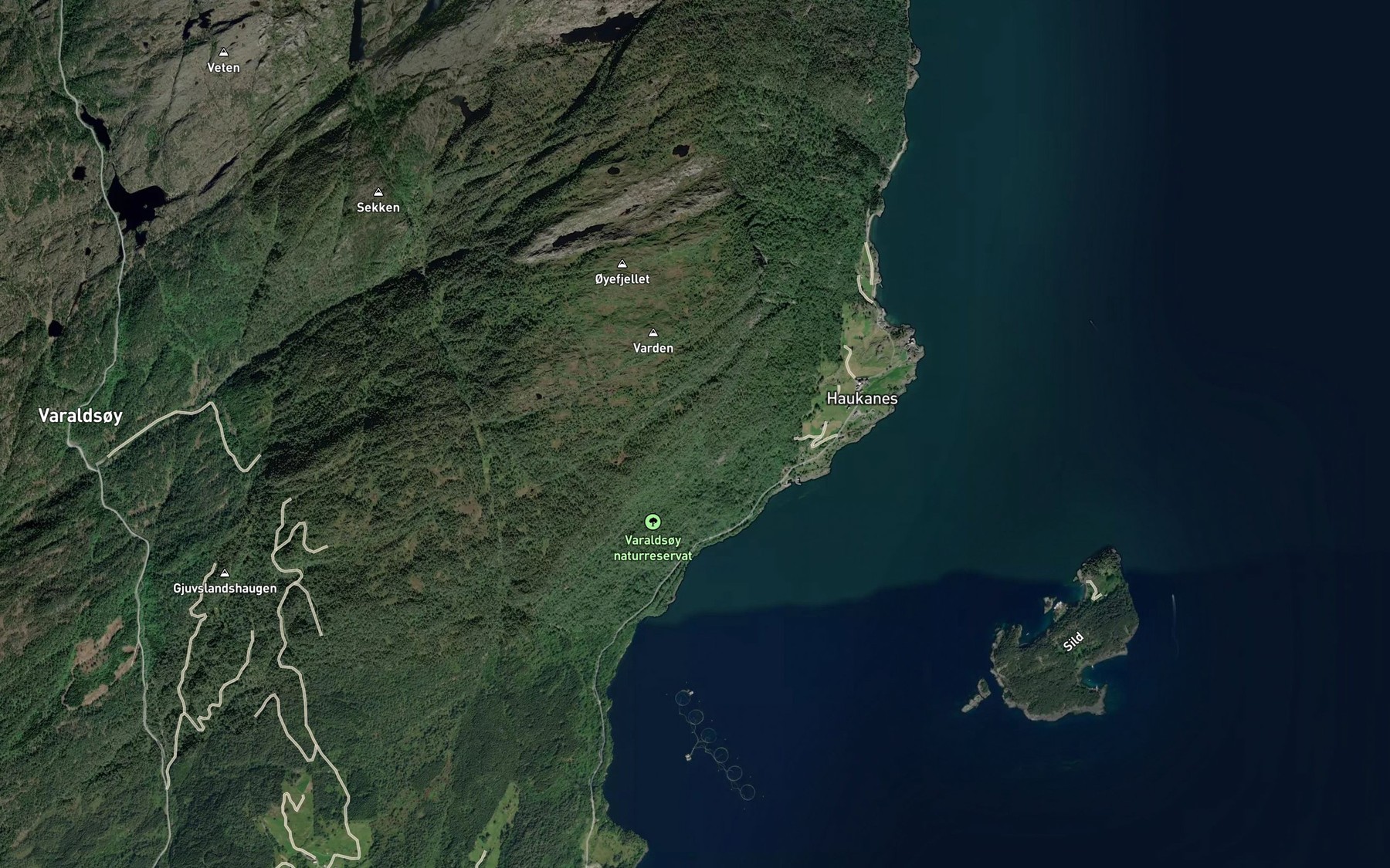 Satellite map of the Gjelbekken