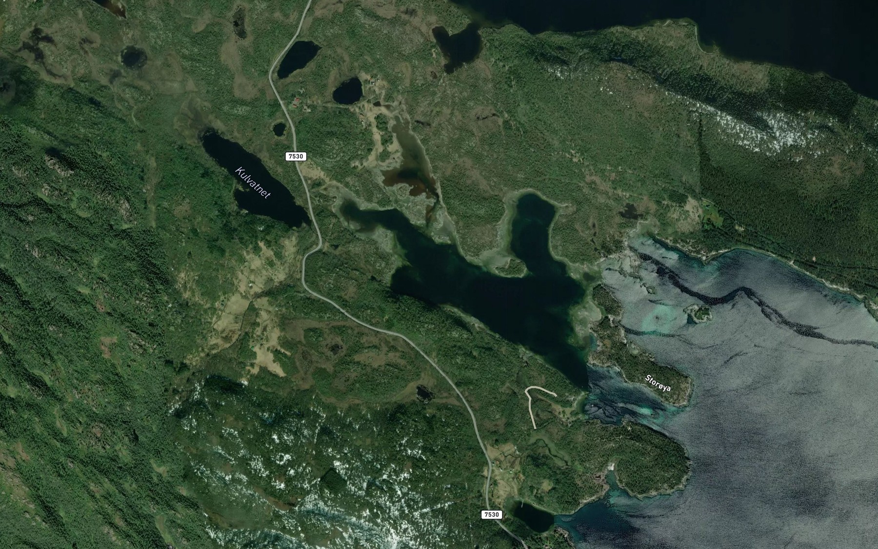 Satellite map of the Kulfjorden