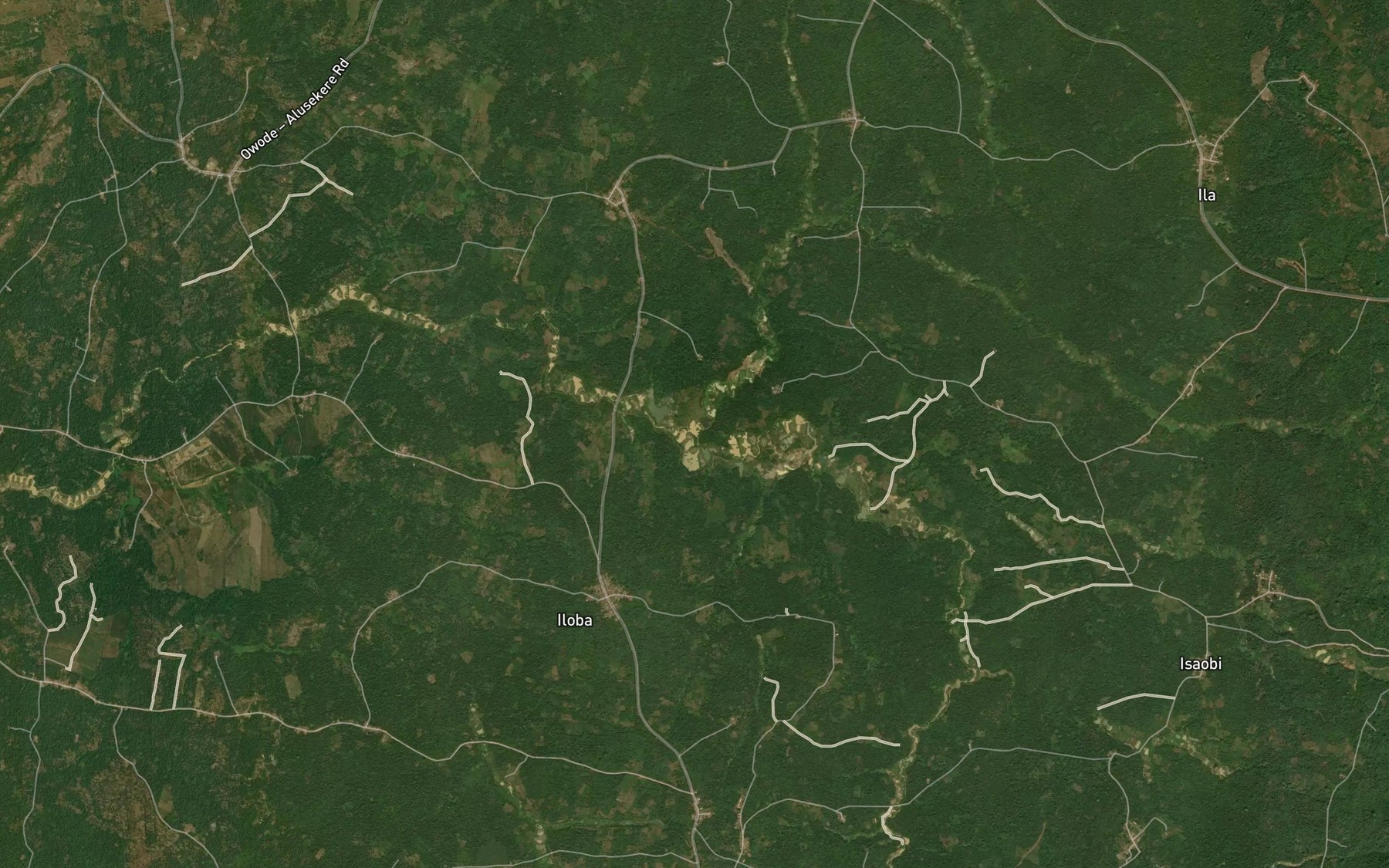 Satellite map of the Osin