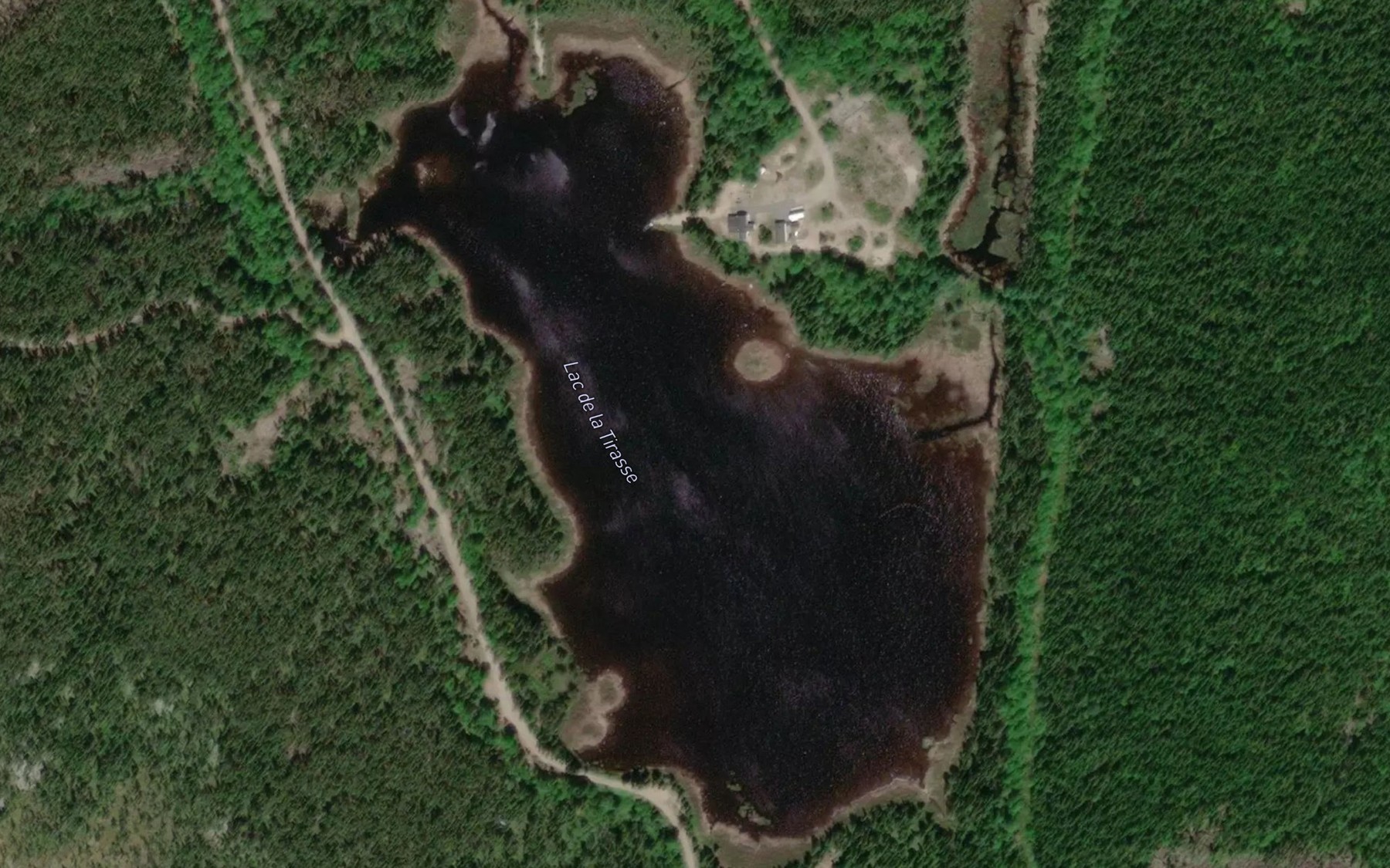 Satellite map of the Lac de la Tirasse