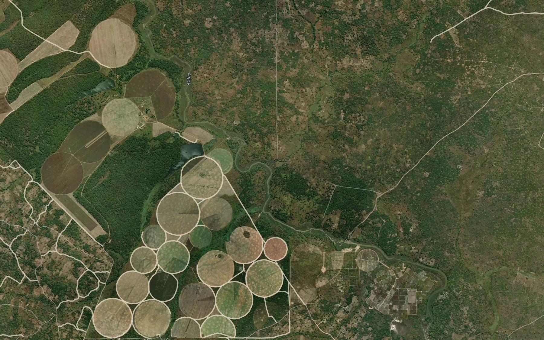 Satellite map of the Luansobe