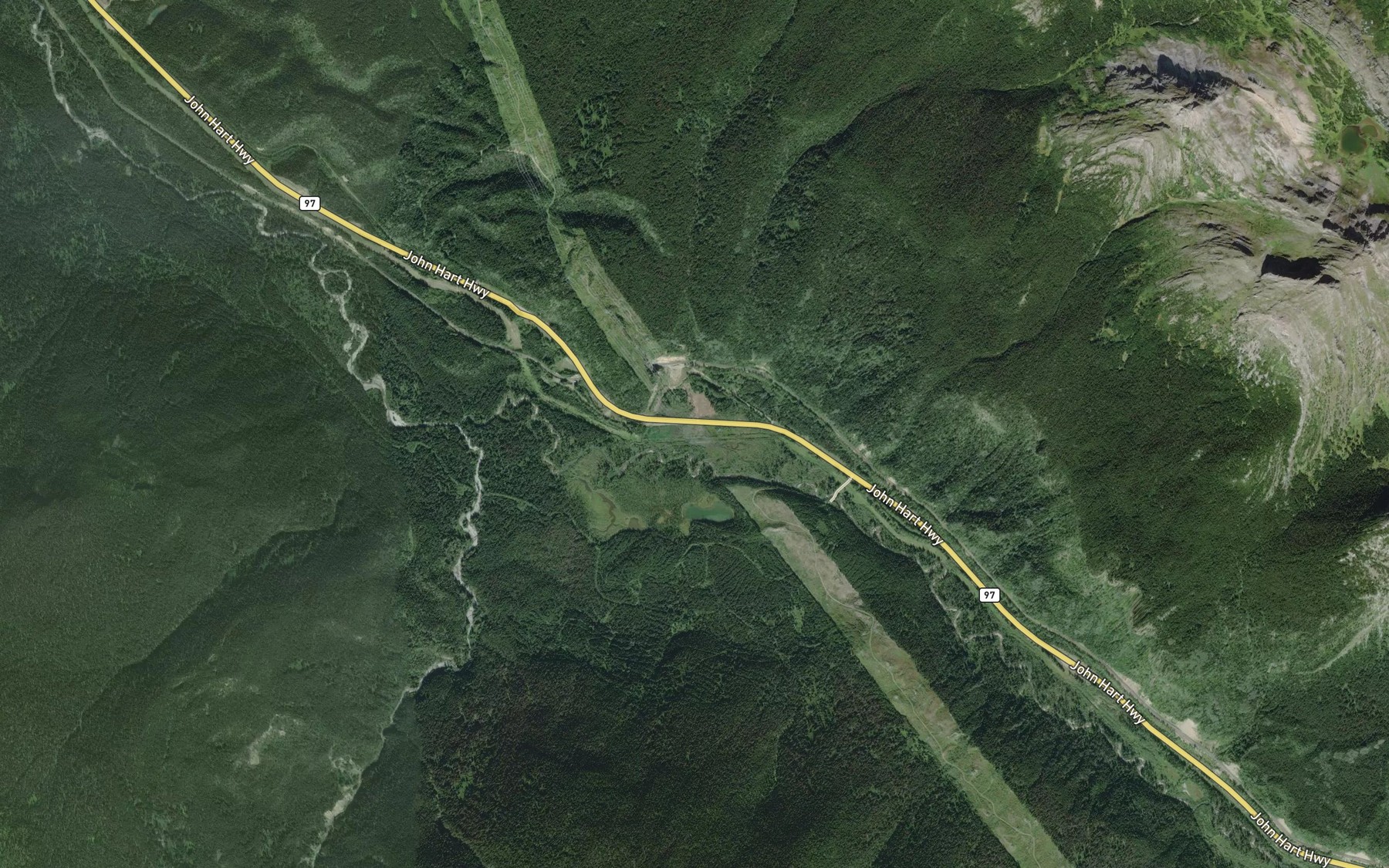 Satellite map of the Wolf Creek
