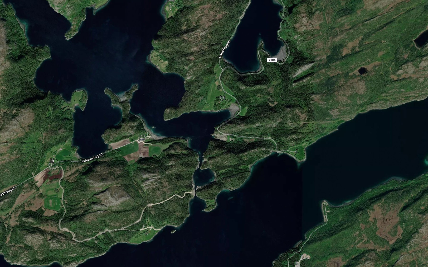 Satellite map of the Bergsaunodden