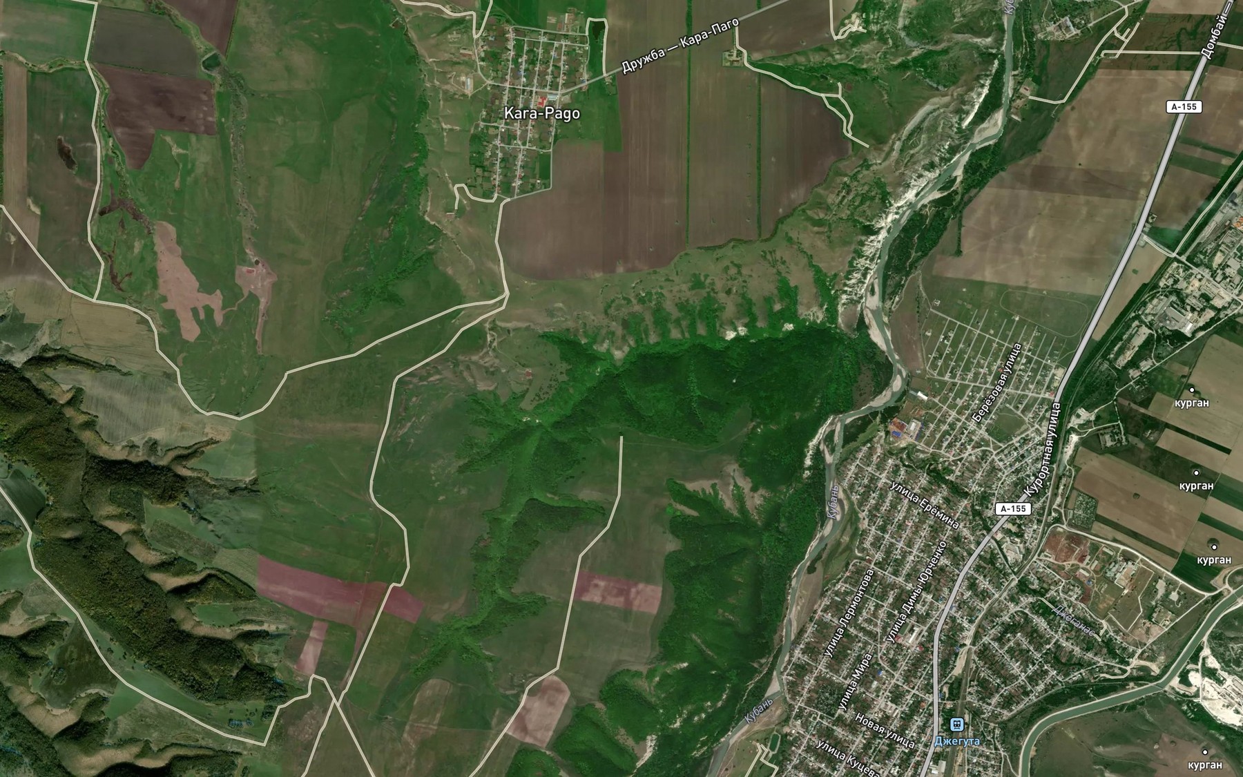 Satellite map of the Balka Kara-Pago