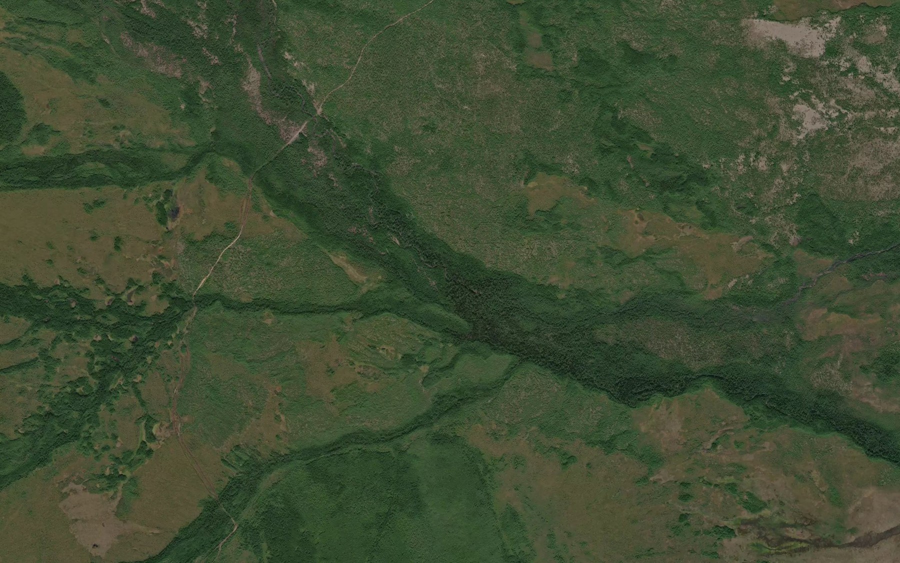 Satellite map of the Protoka Nektokan