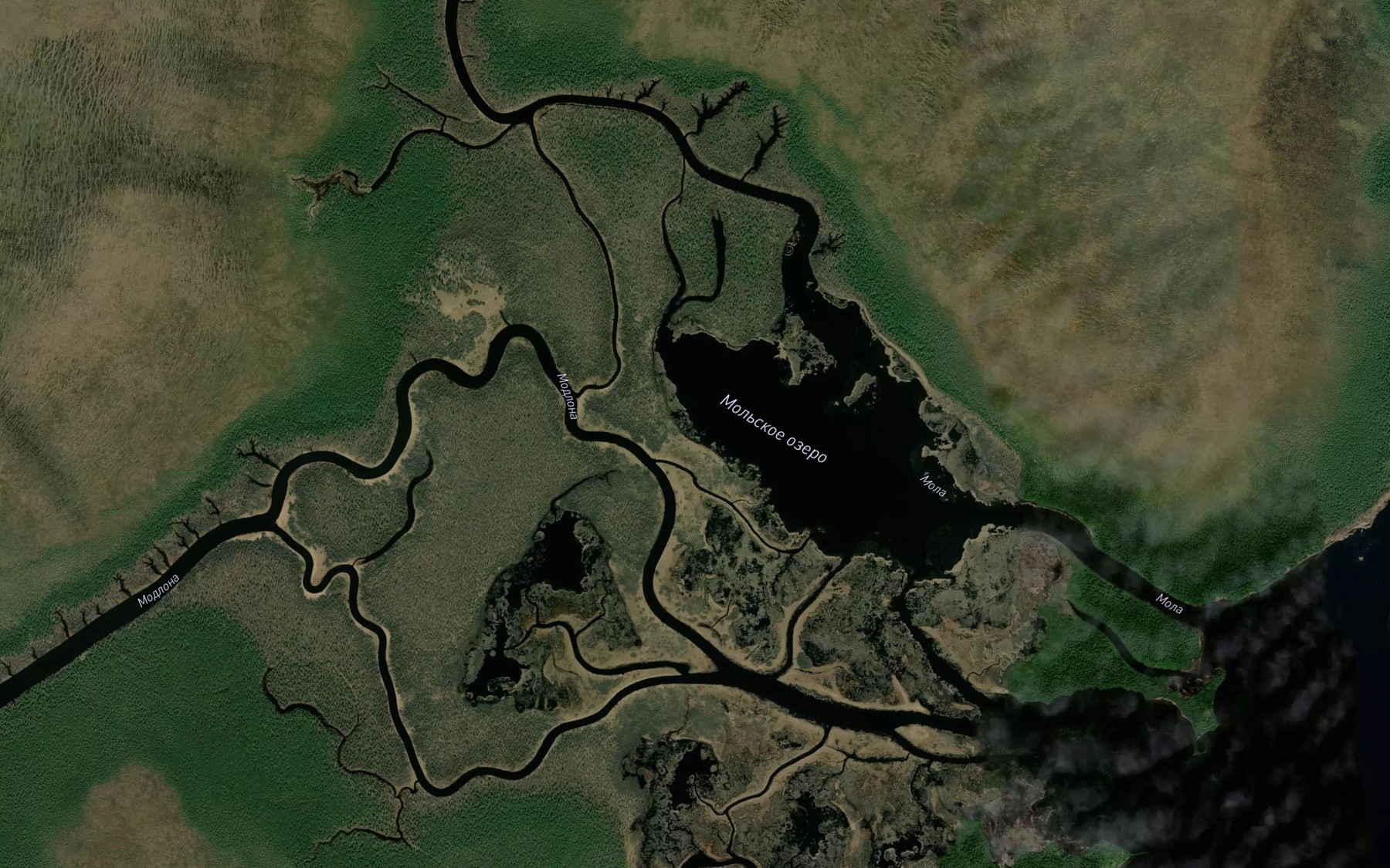 Satellite map of the Mola