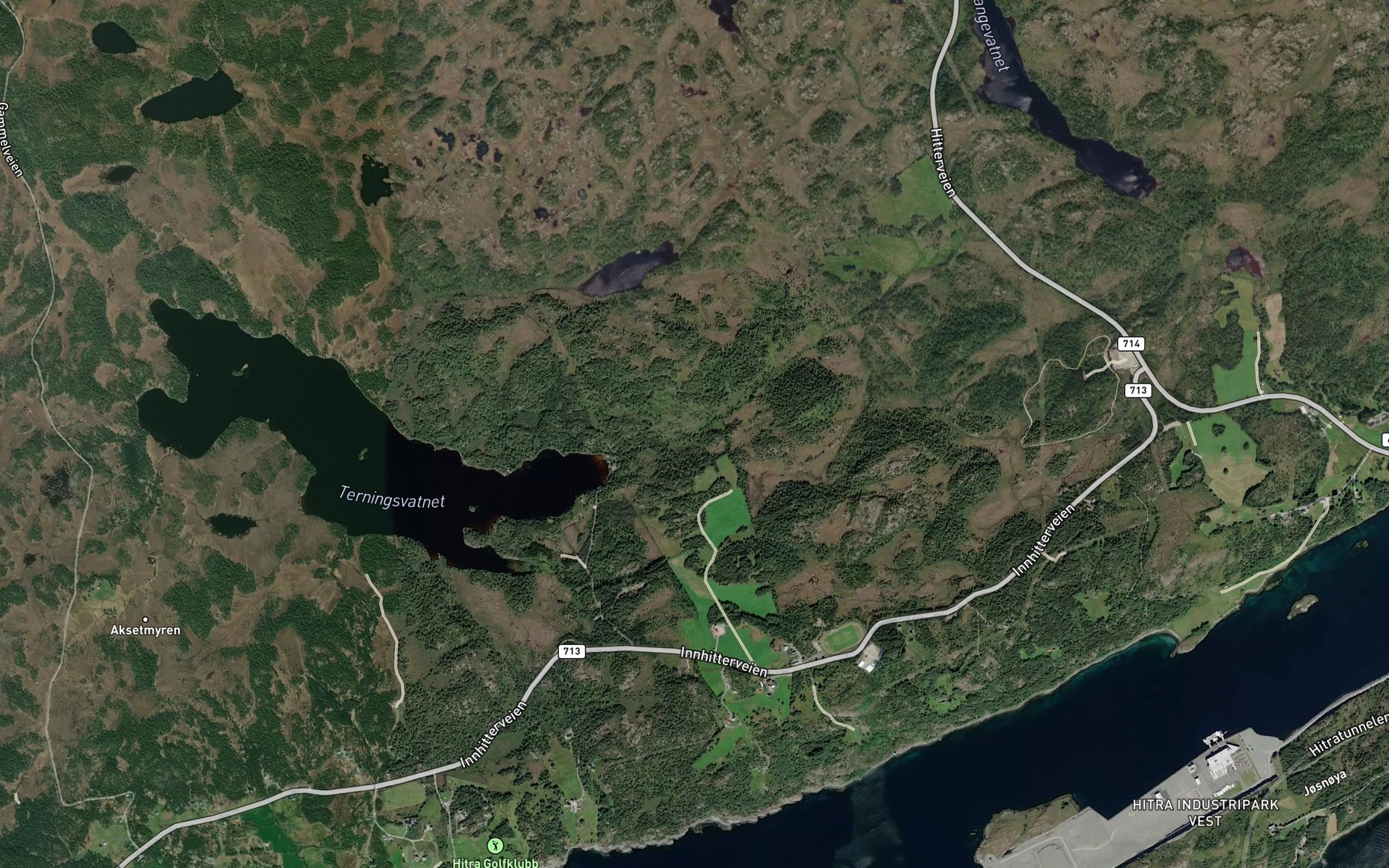Satellite map of the Terningsbekken