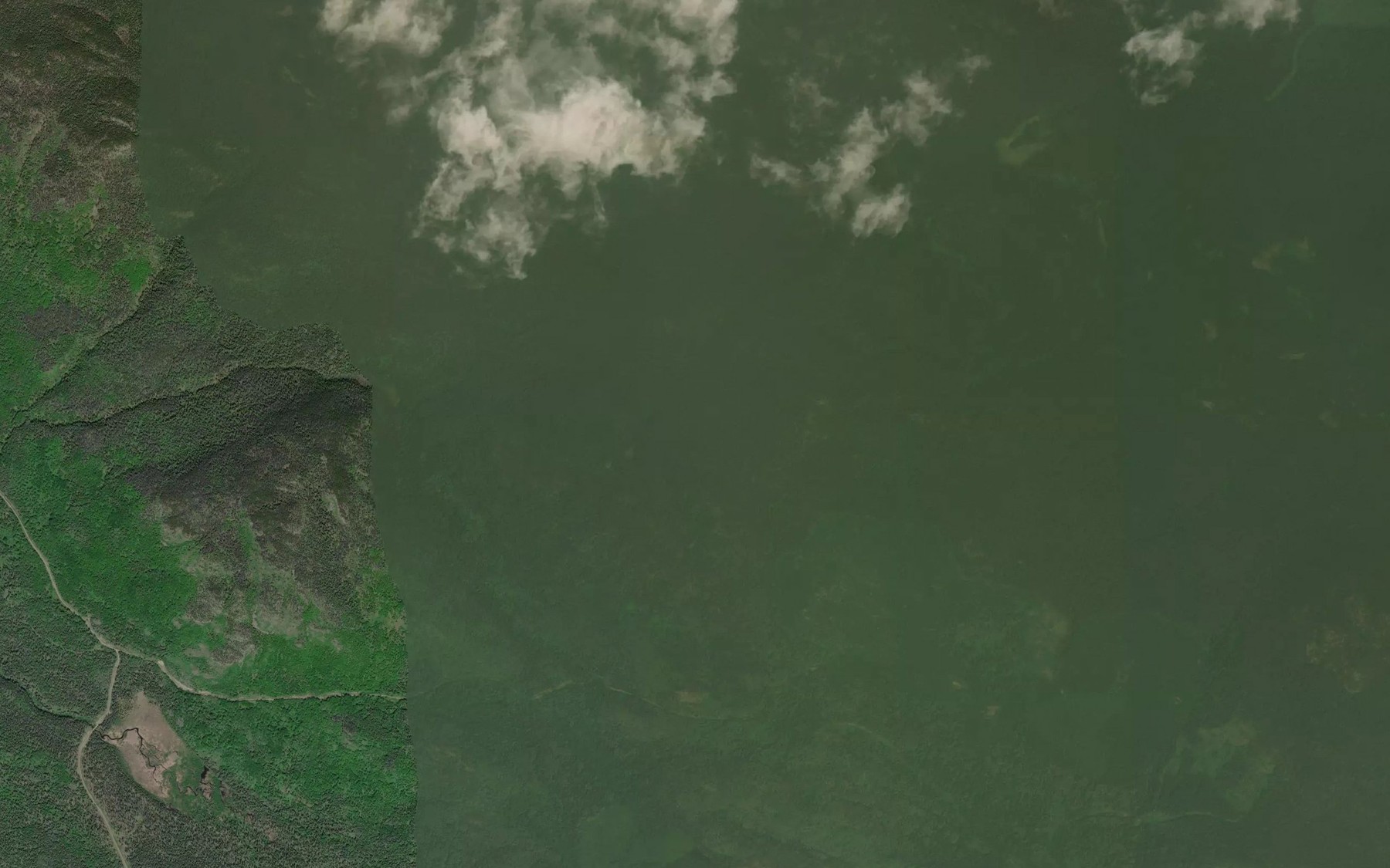 Satellite map of the Wright Bay