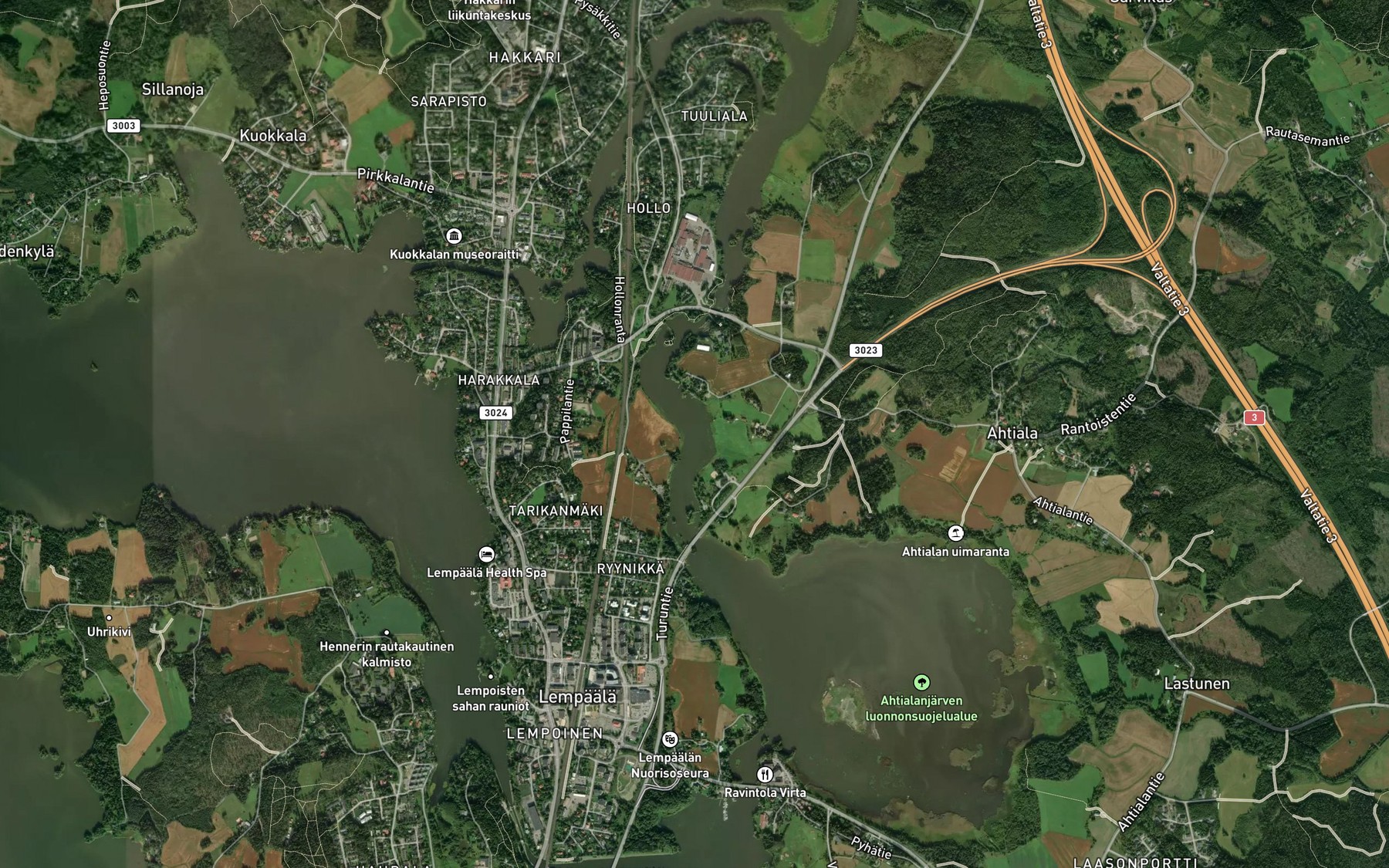 Satellite map of the Liuhanvuolle