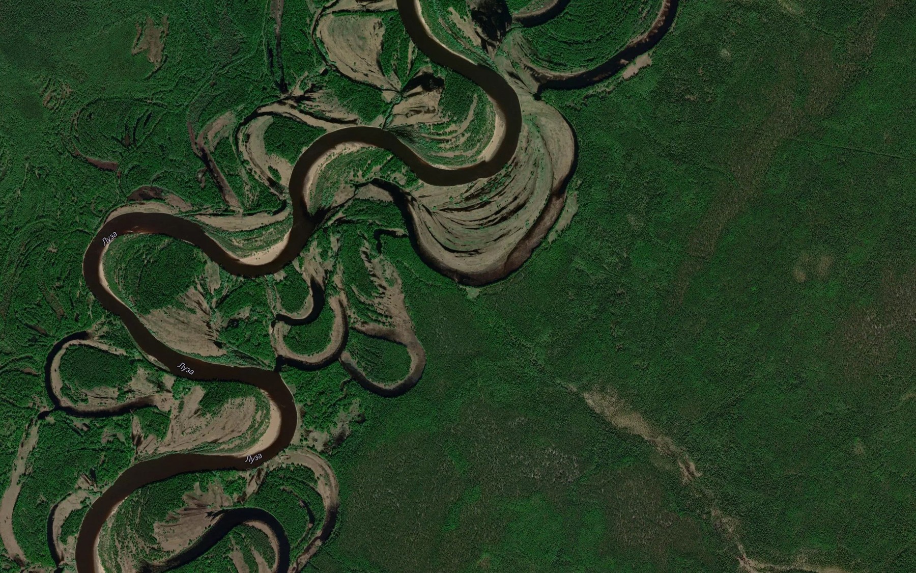 Satellite map of the Kuzhas