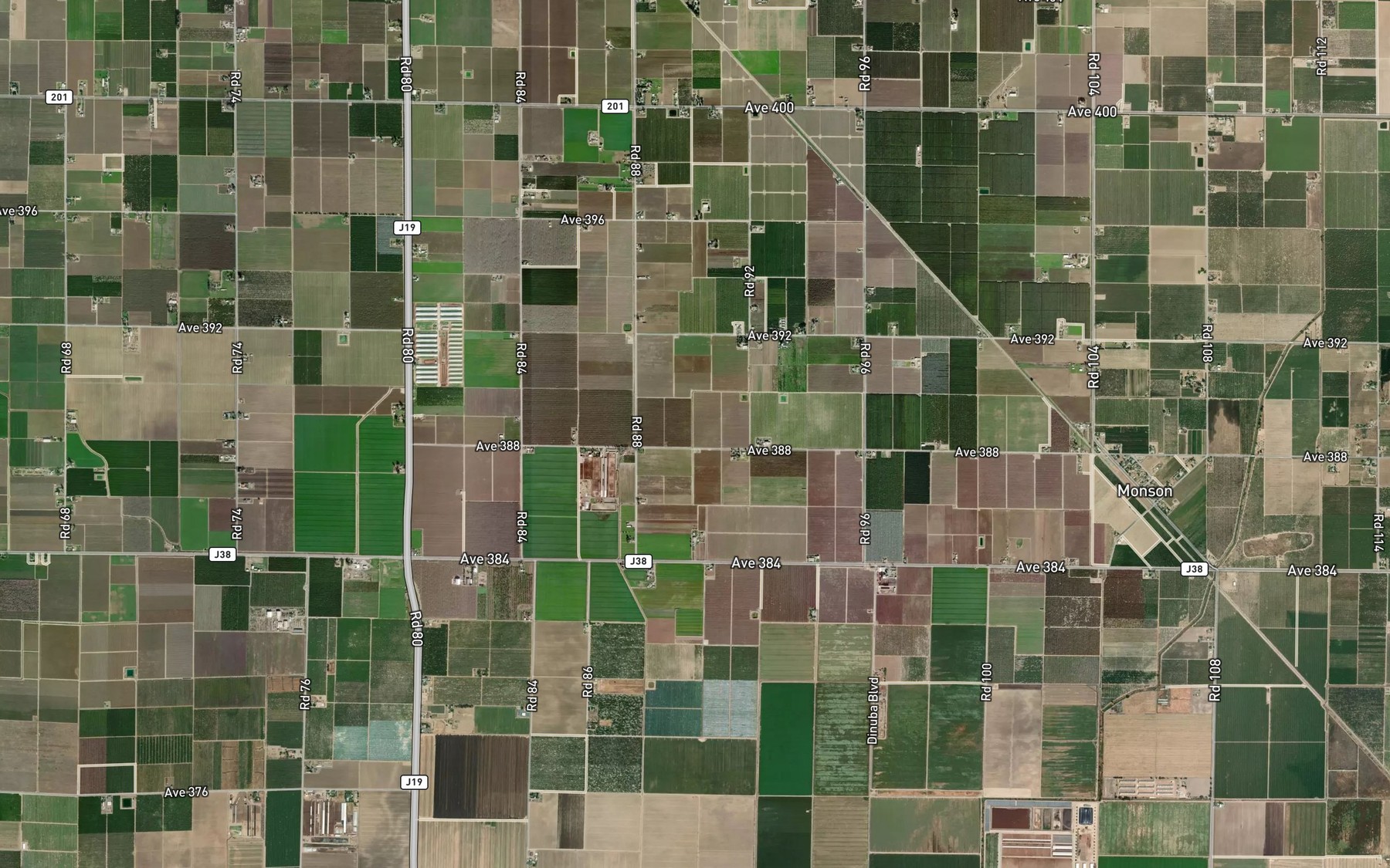 Satellite map of the Wilson Hunter Ditch