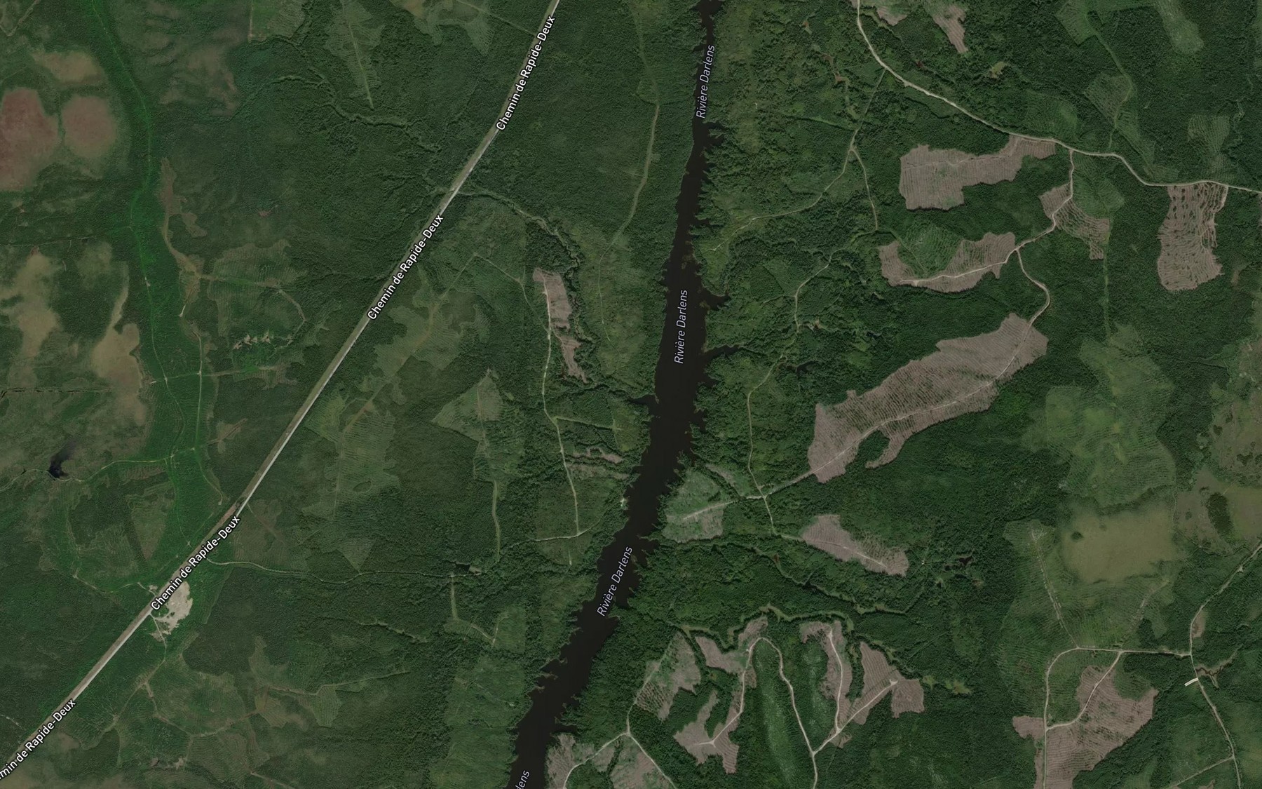 Satellite map of the Ruisseau Serard