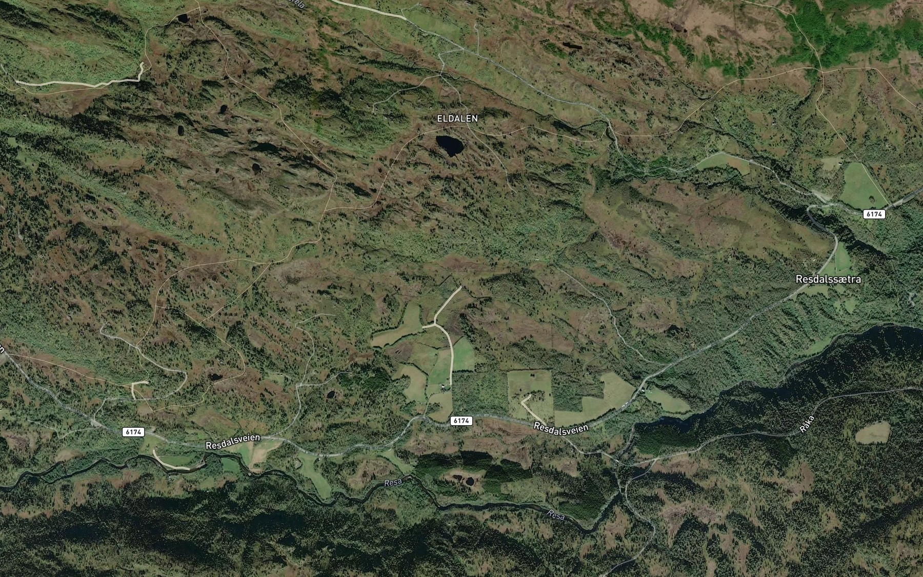 Satellite map of the Stobekken