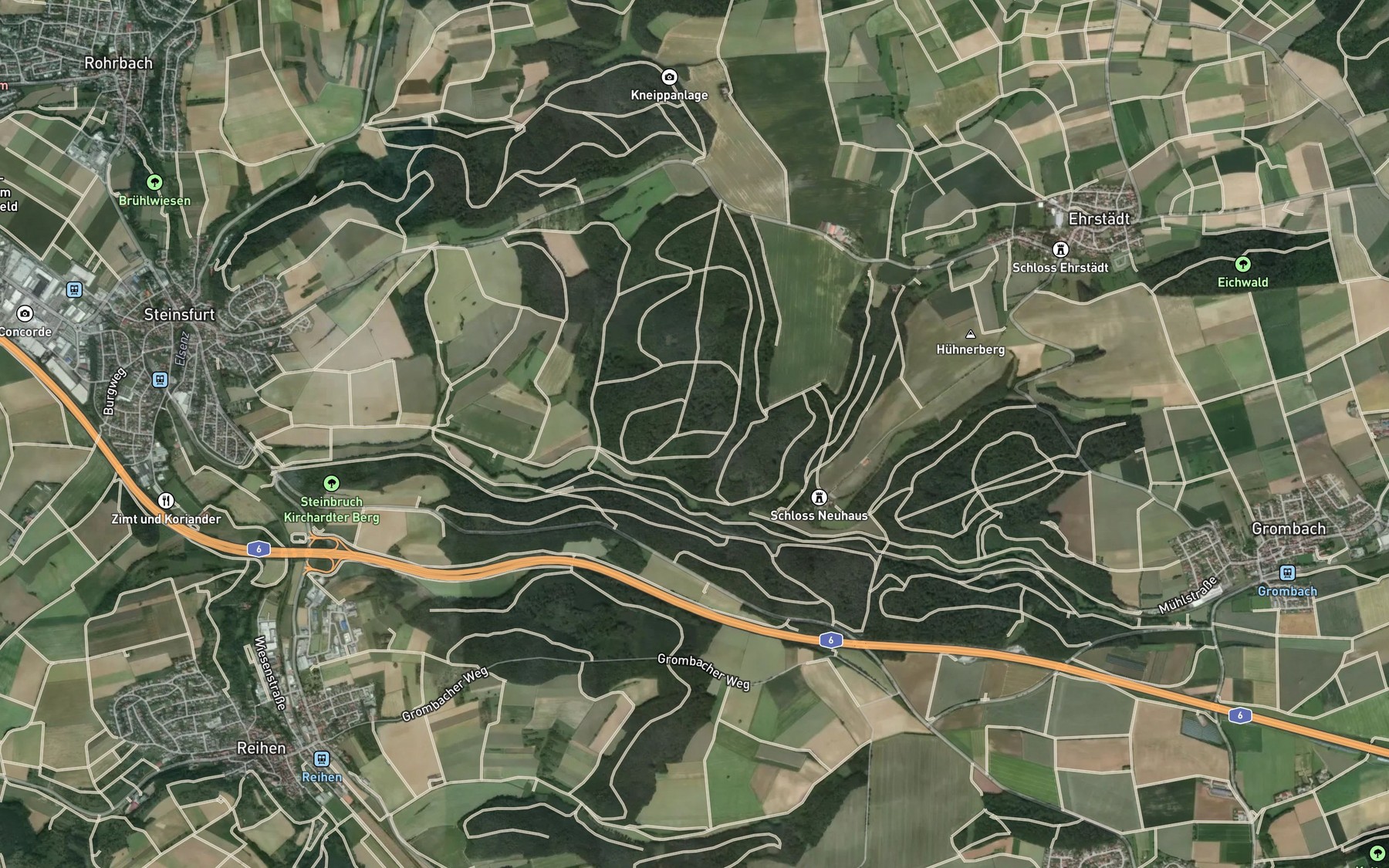 Satellite map of the Muhlbach