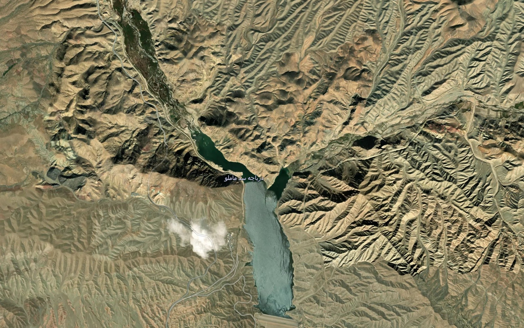 Satellite map of the Rudkhaneh-ye Mamlu
