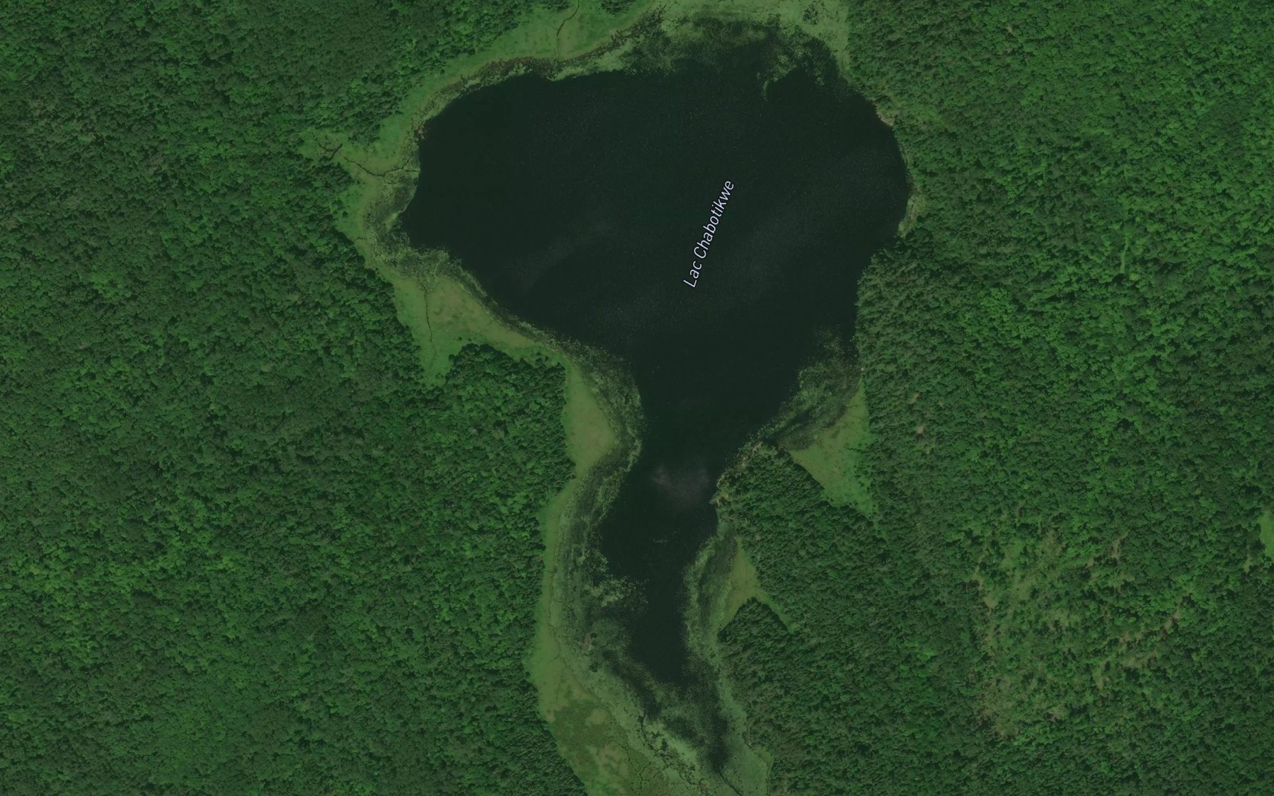 Satellite map of the Lac Chabotikwe
