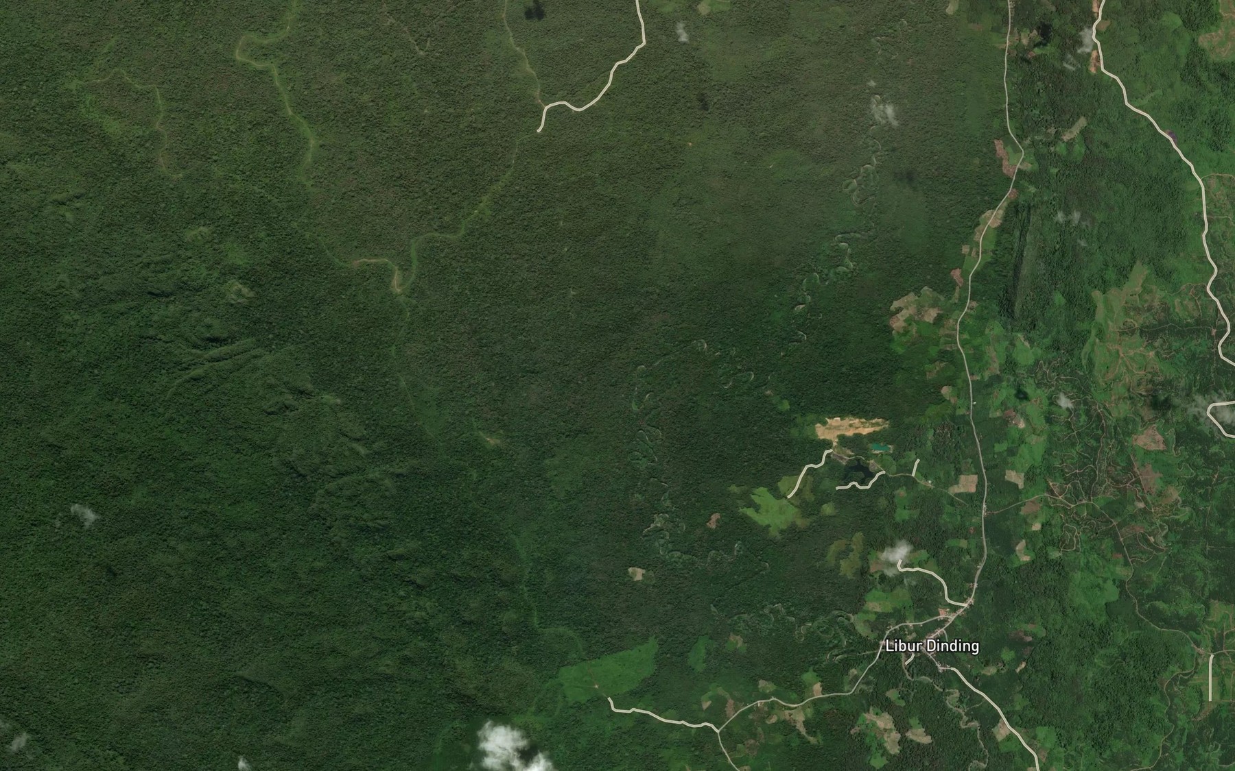Satellite map of the Sungai Hampunung