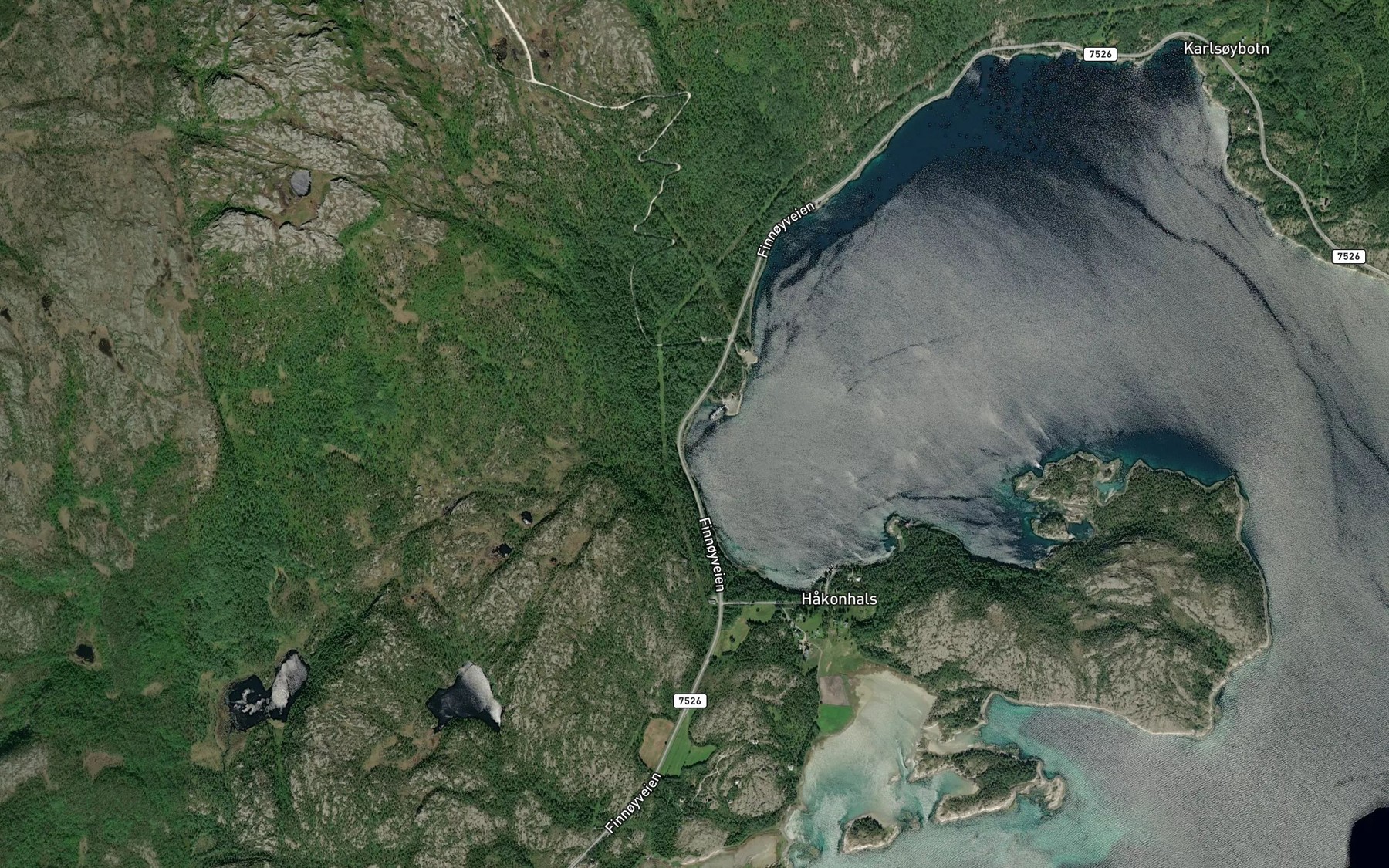 Satellite map of the Fornesbukta